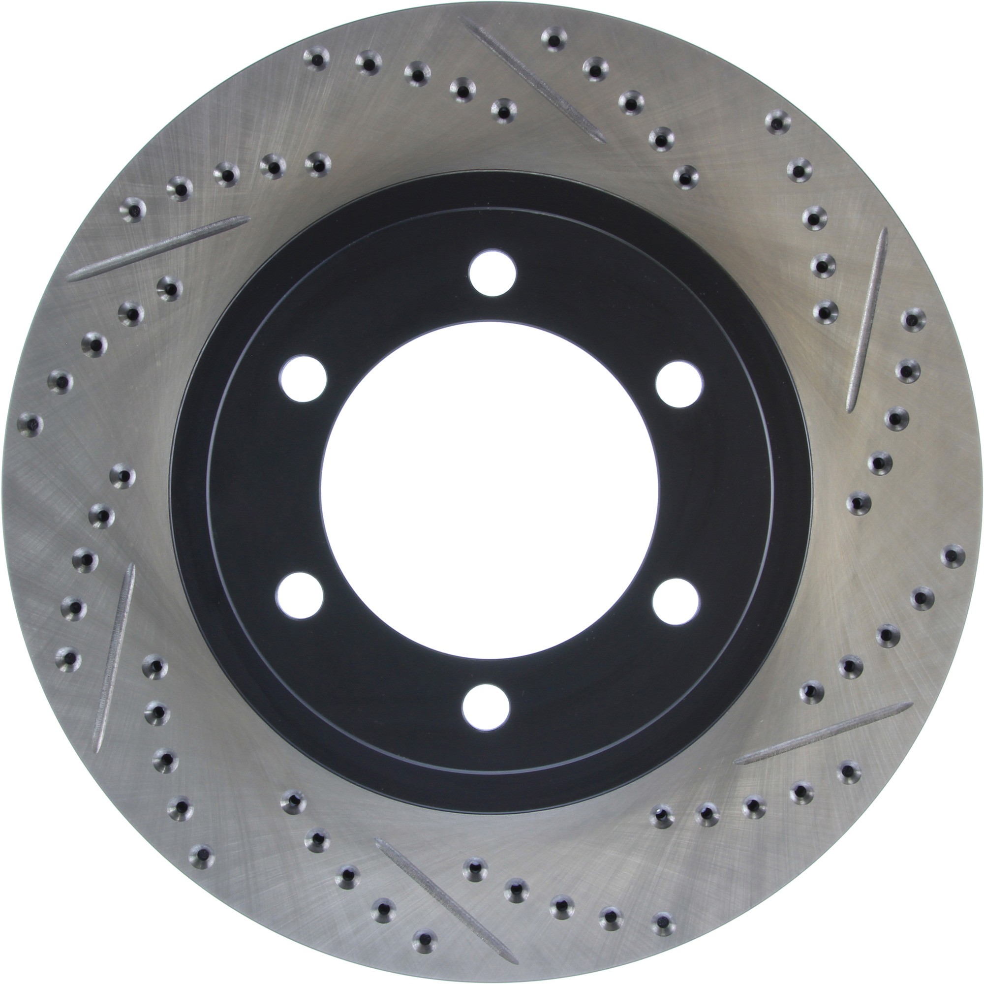 StopTech Sport Drilled & Slotted Brake Rotor; Front Left