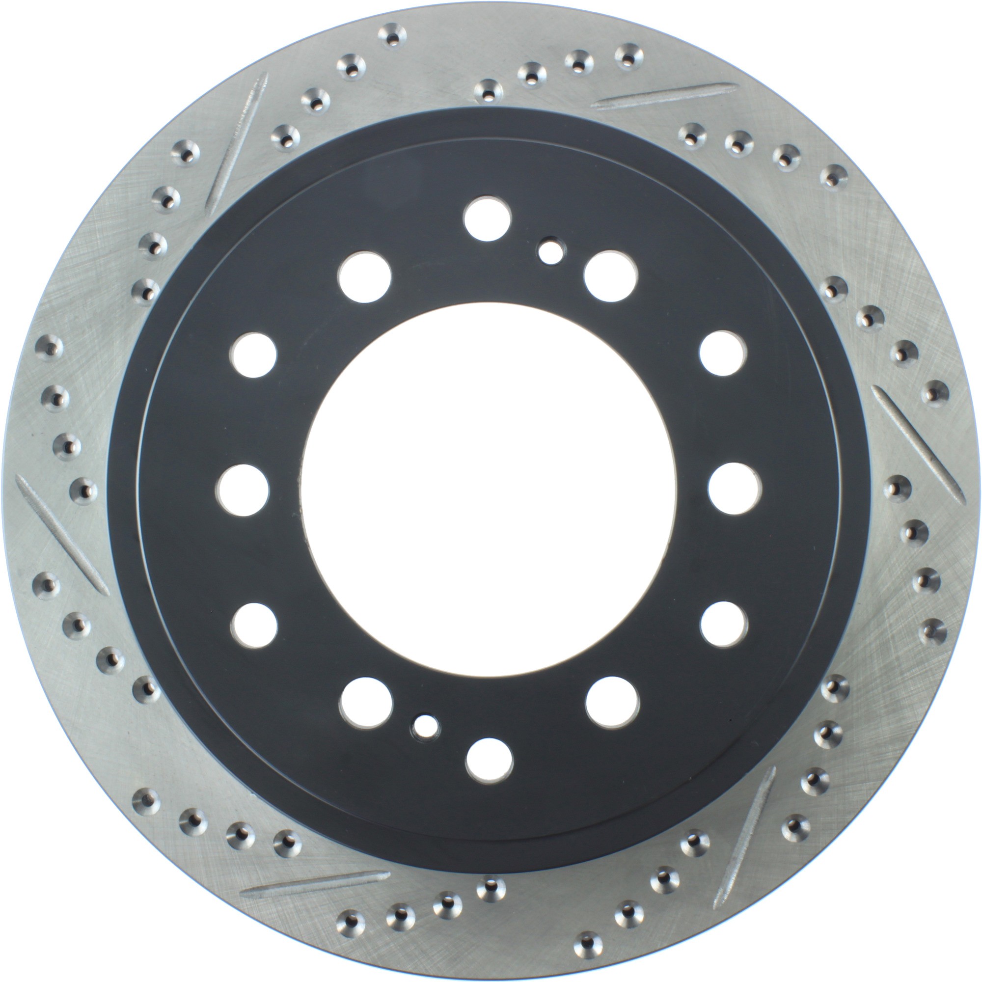 StopTech Sport Drilled & Slotted Brake Rotor; Rear Right