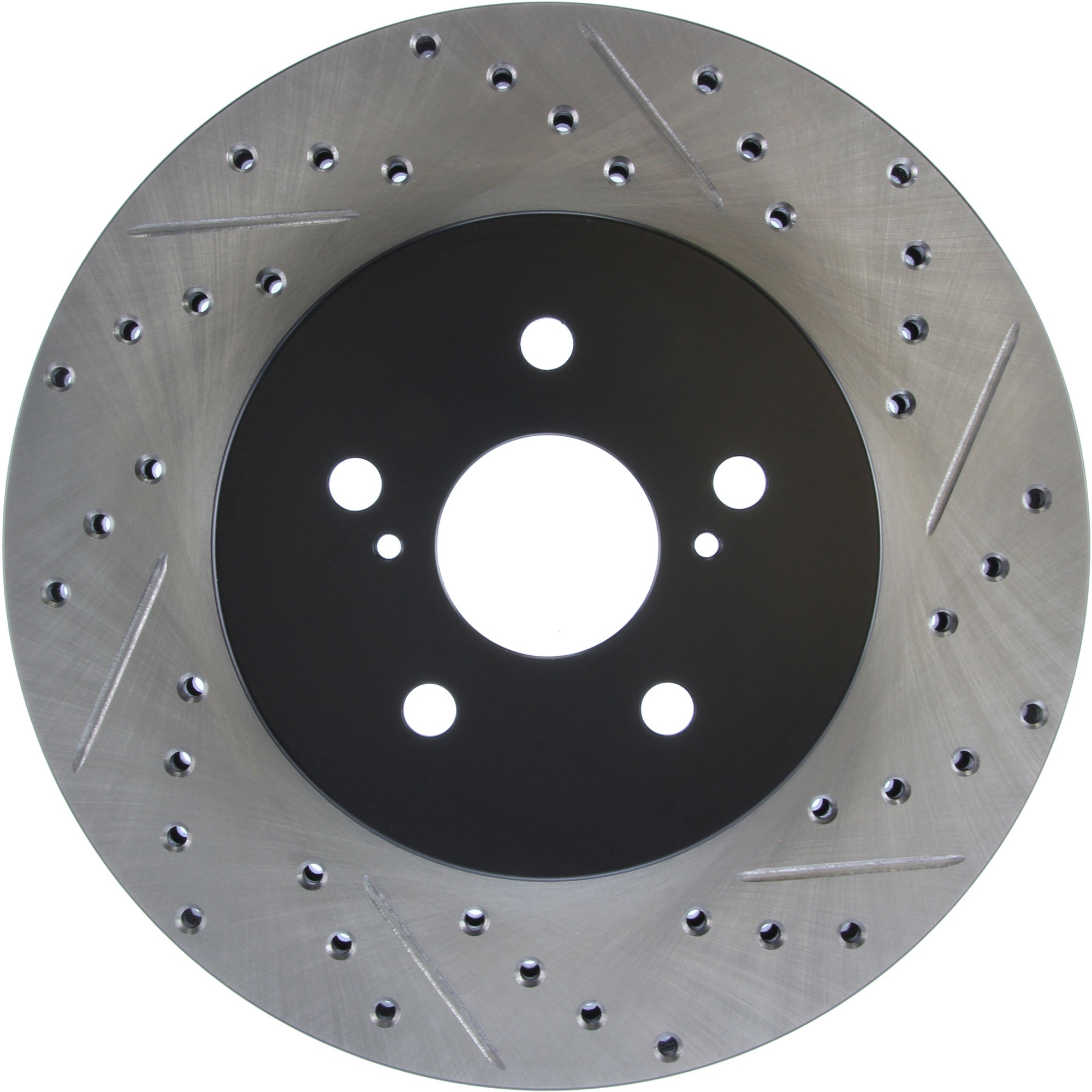 StopTech Sport Drilled & Slotted Brake Rotor; Front Left