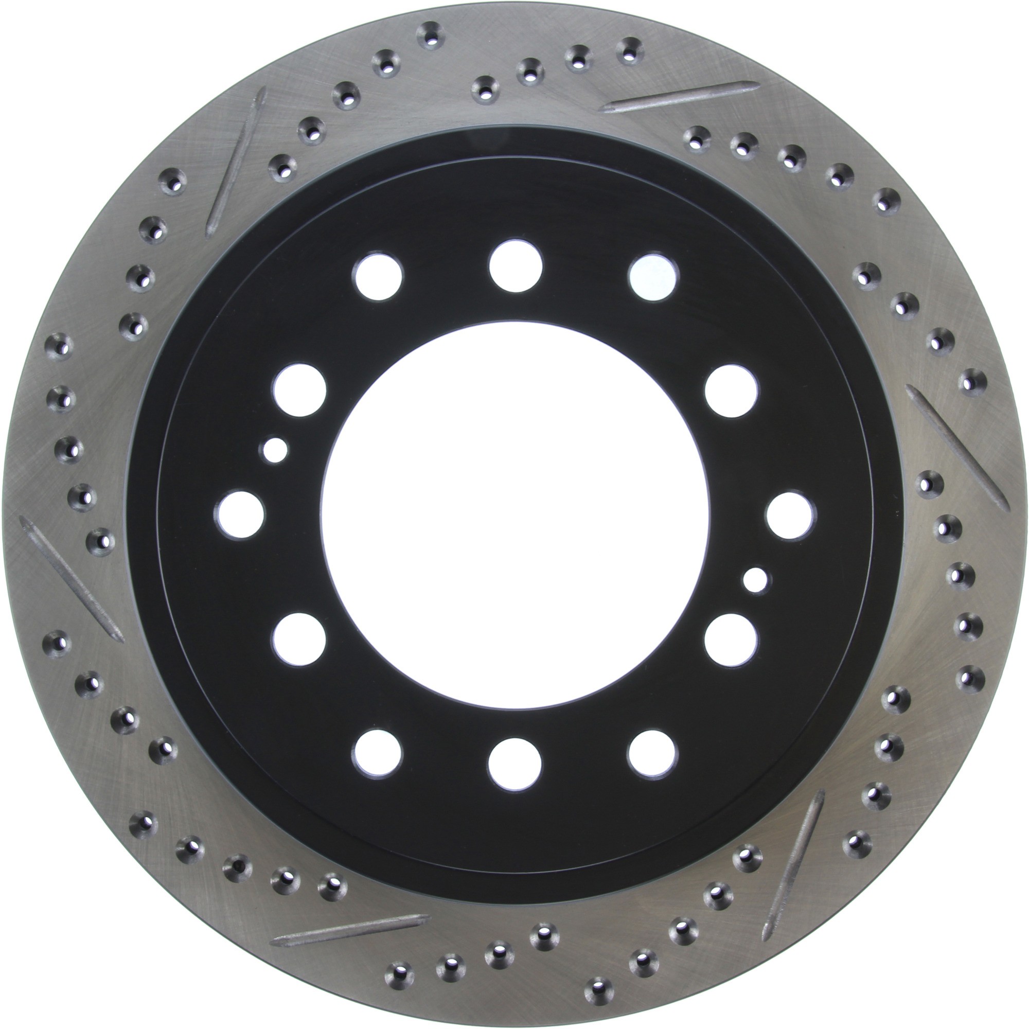 StopTech Sport Drilled & Slotted Brake Rotor; Rear Right