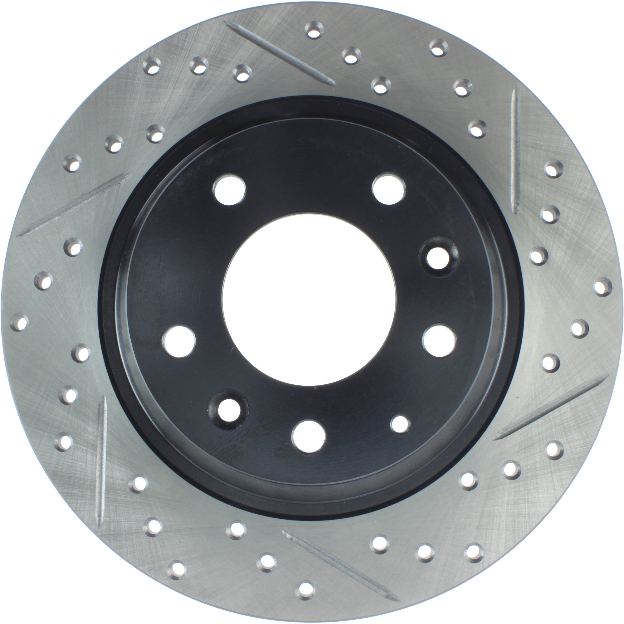 StopTech Sport Drilled & Slotted Brake Rotor; Rear Left