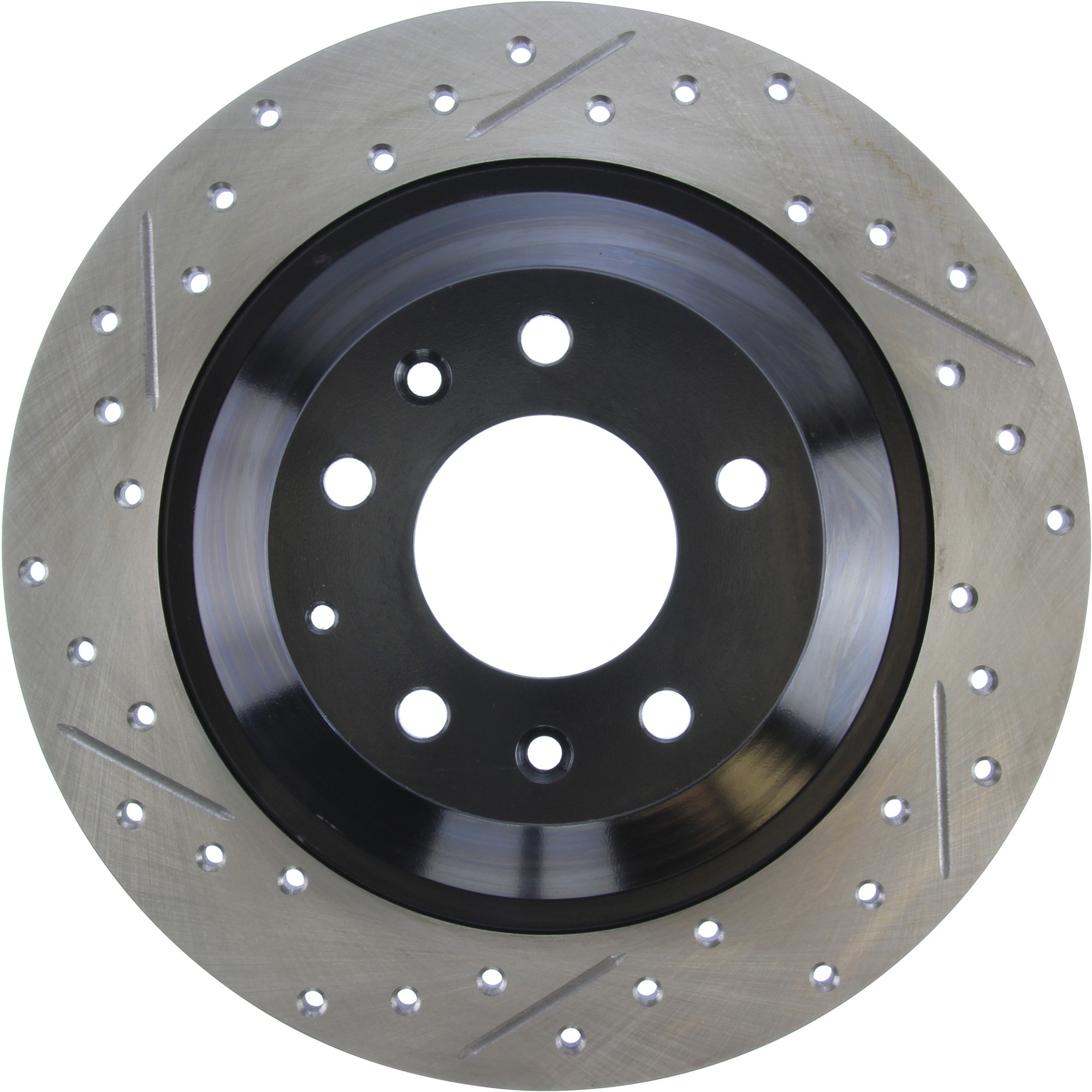 StopTech Sport Drilled & Slotted Brake Rotor; Rear Right