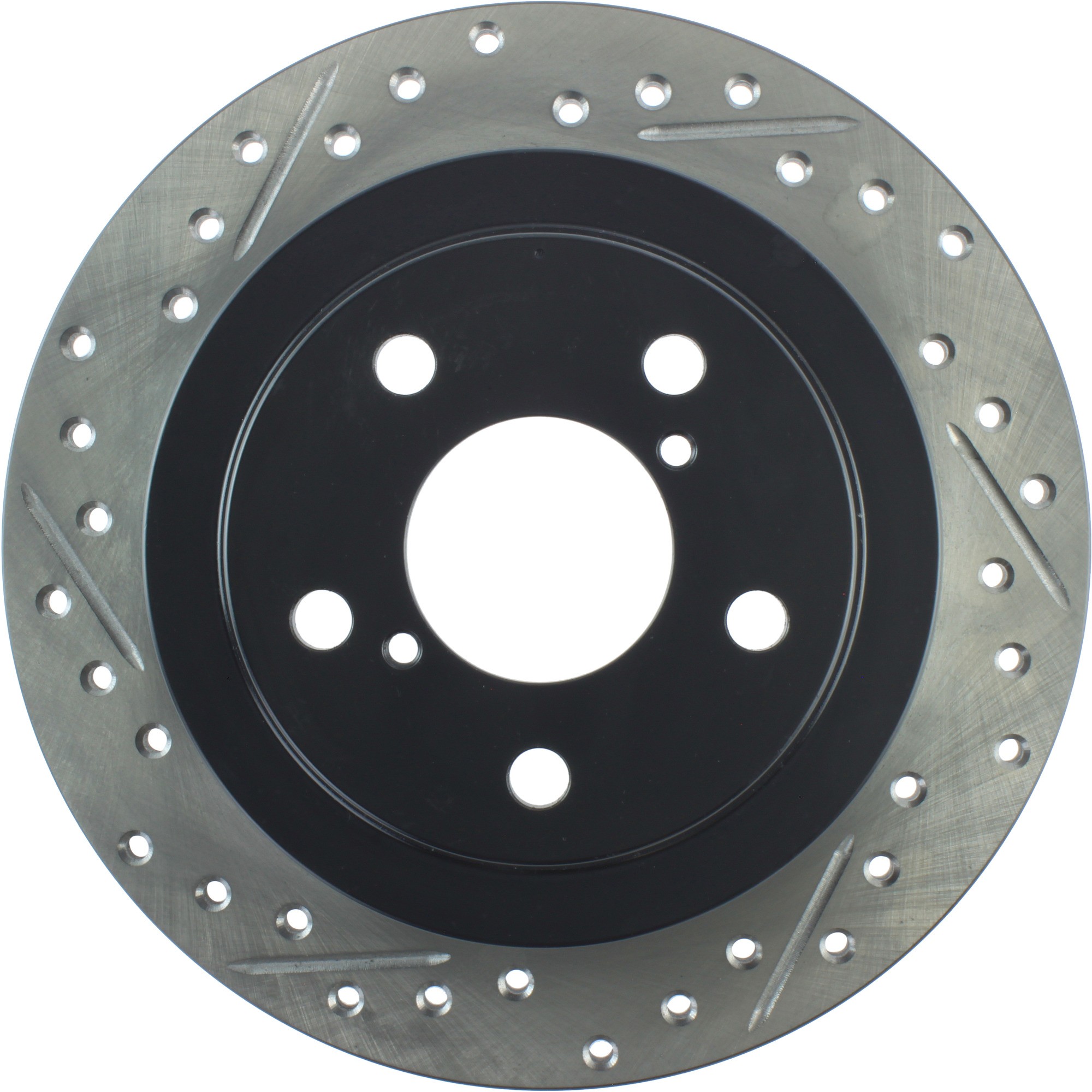 StopTech Sport Drilled & Slotted Brake Rotor; Rear Right