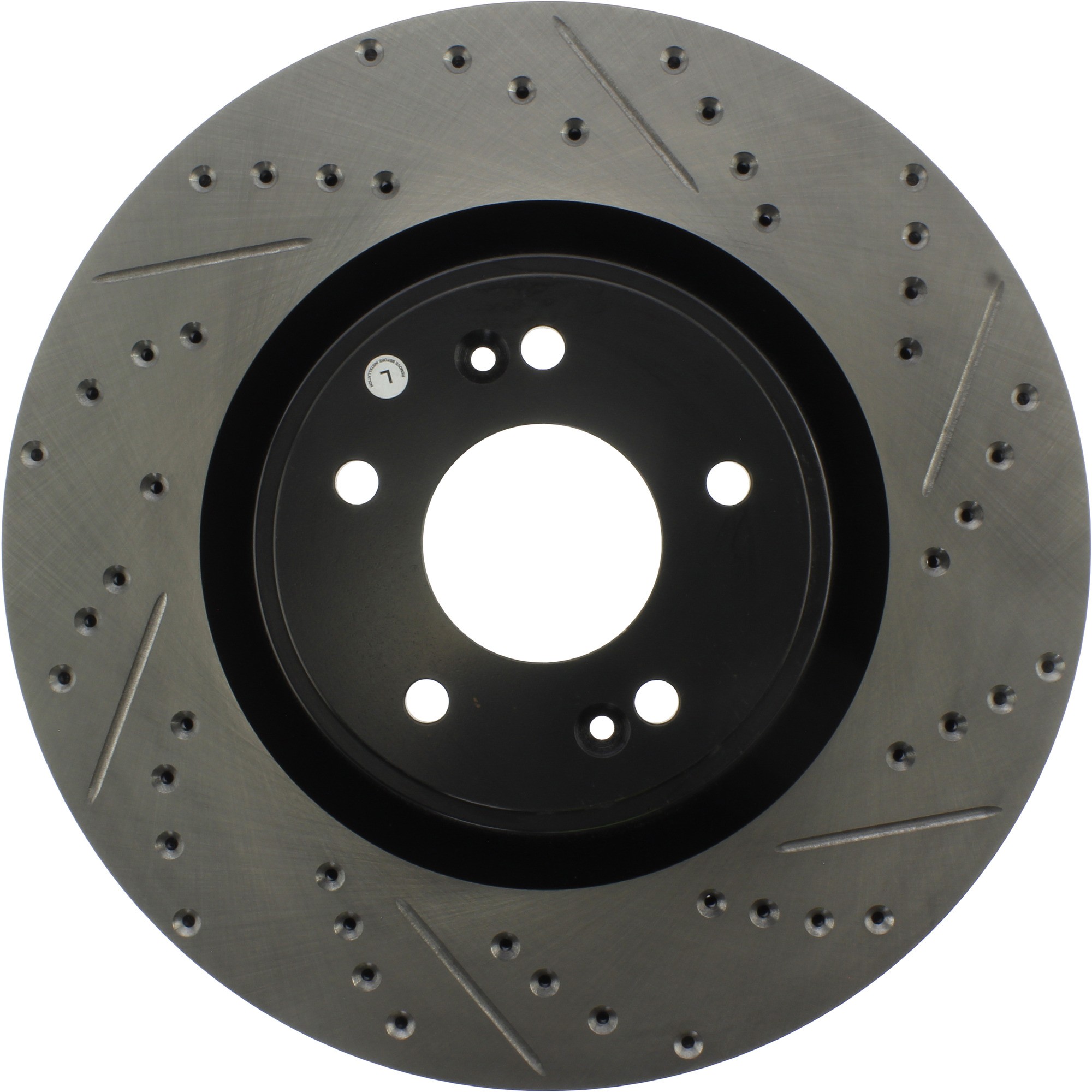 StopTech Sport Drilled & Slotted Brake Rotor; Front Left