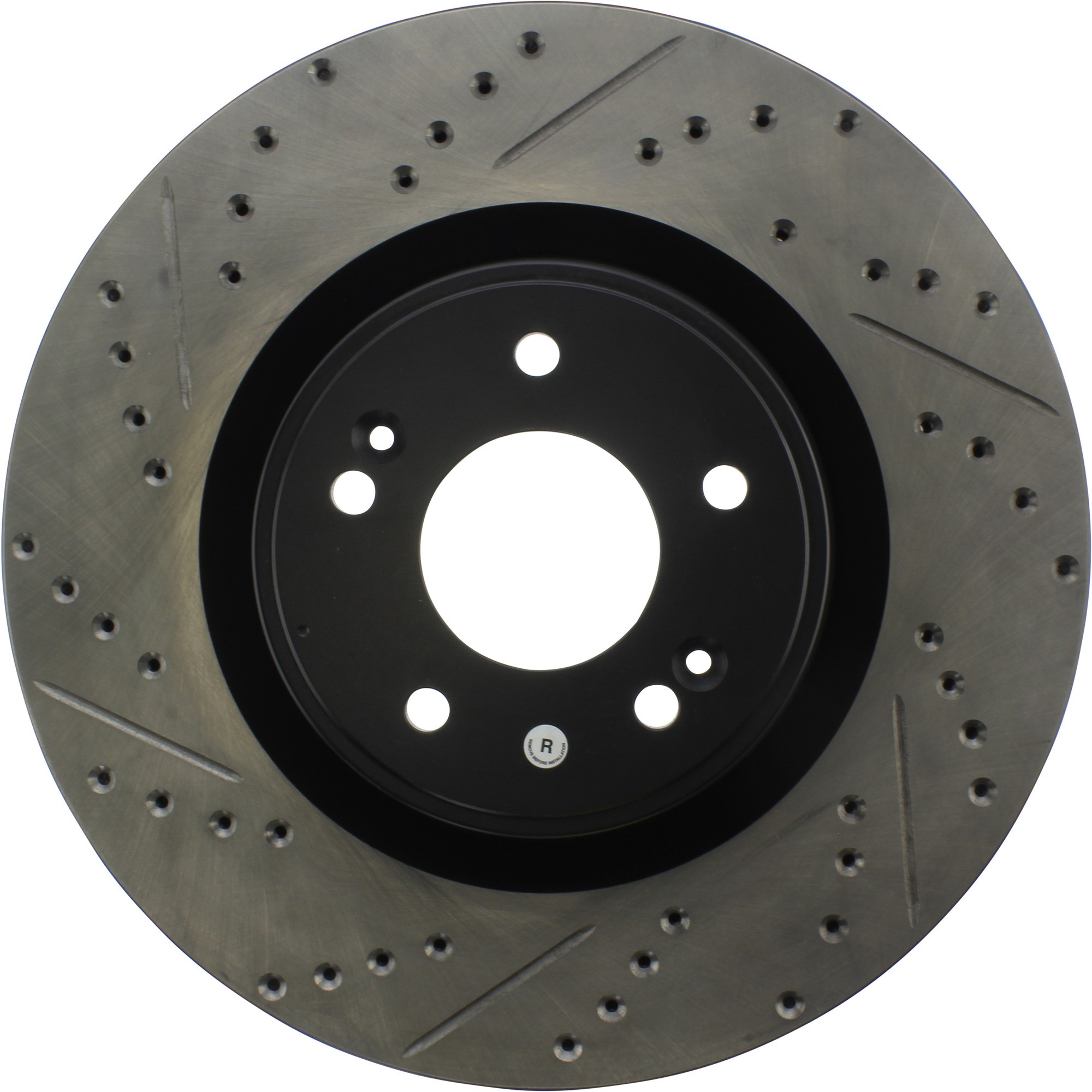StopTech Sport Drilled & Slotted Brake Rotor; Front Right