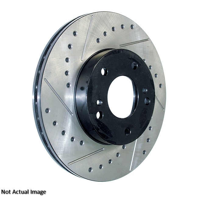 StopTech Sport Drilled & Slotted Brake Rotor; Front Right