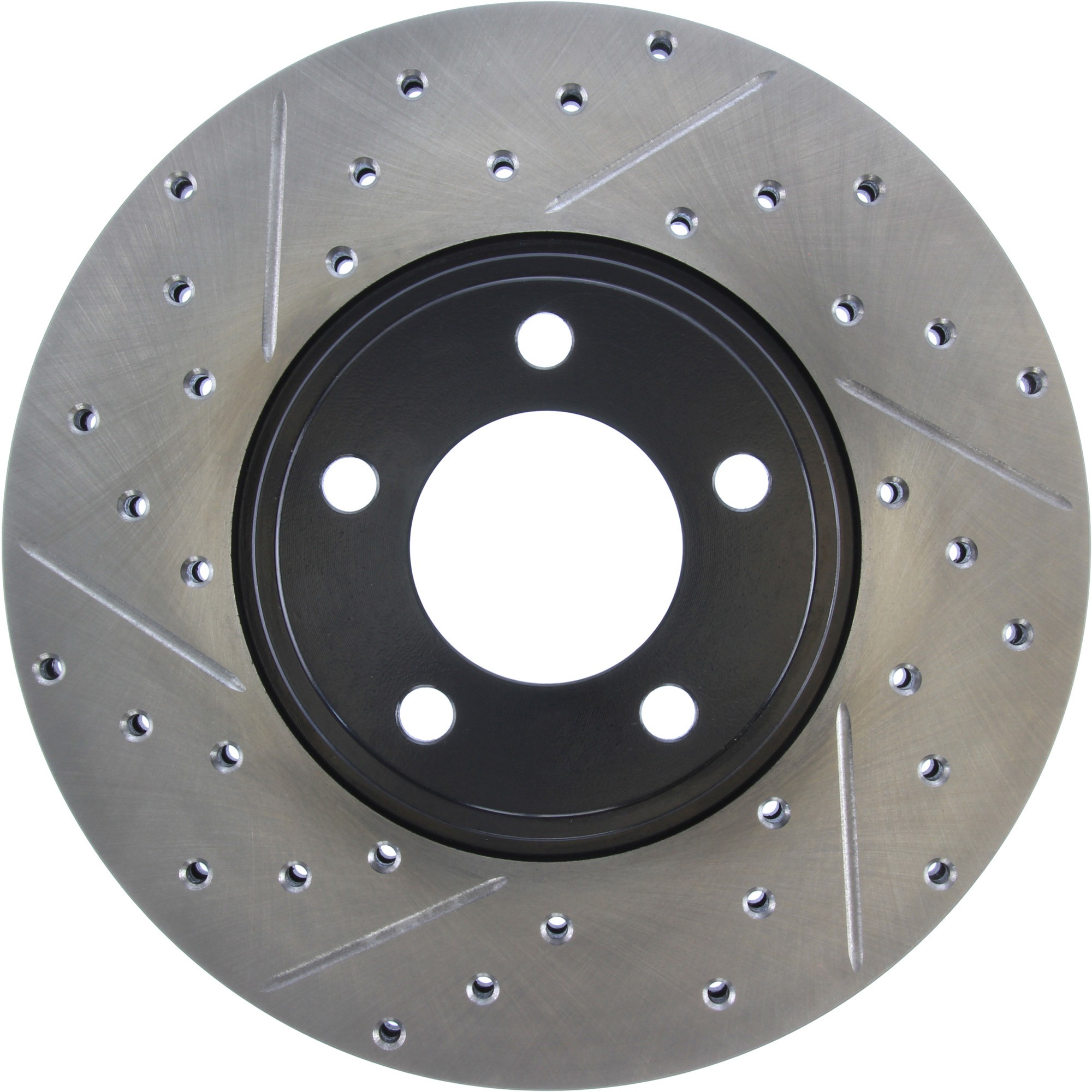 StopTech Sport Drilled & Slotted Brake Rotor; Front Right