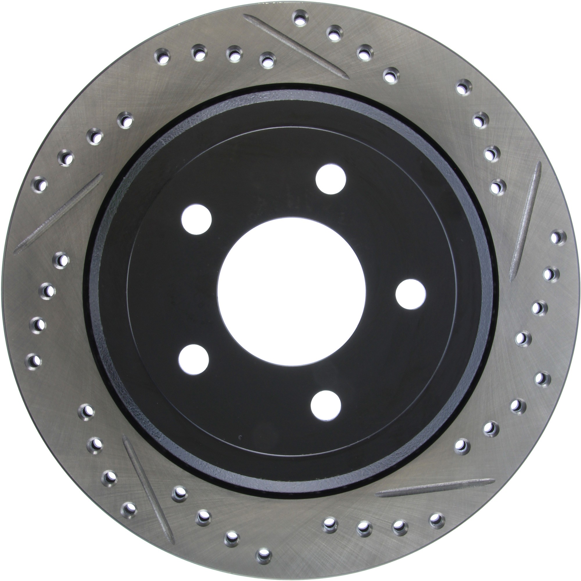 StopTech Sport Drilled & Slotted Brake Rotor; Rear Left