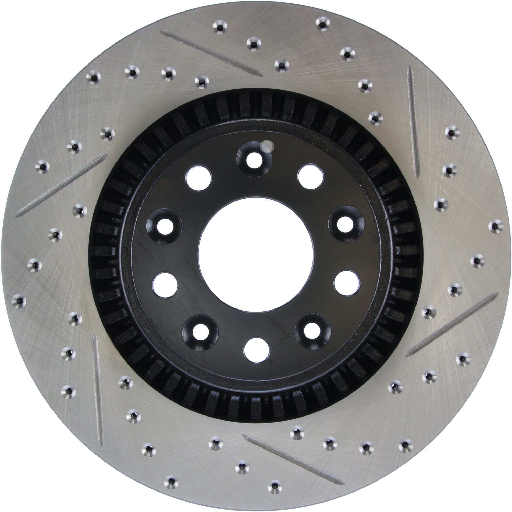 StopTech Sport Drilled & Slotted Brake Rotor; Front Left