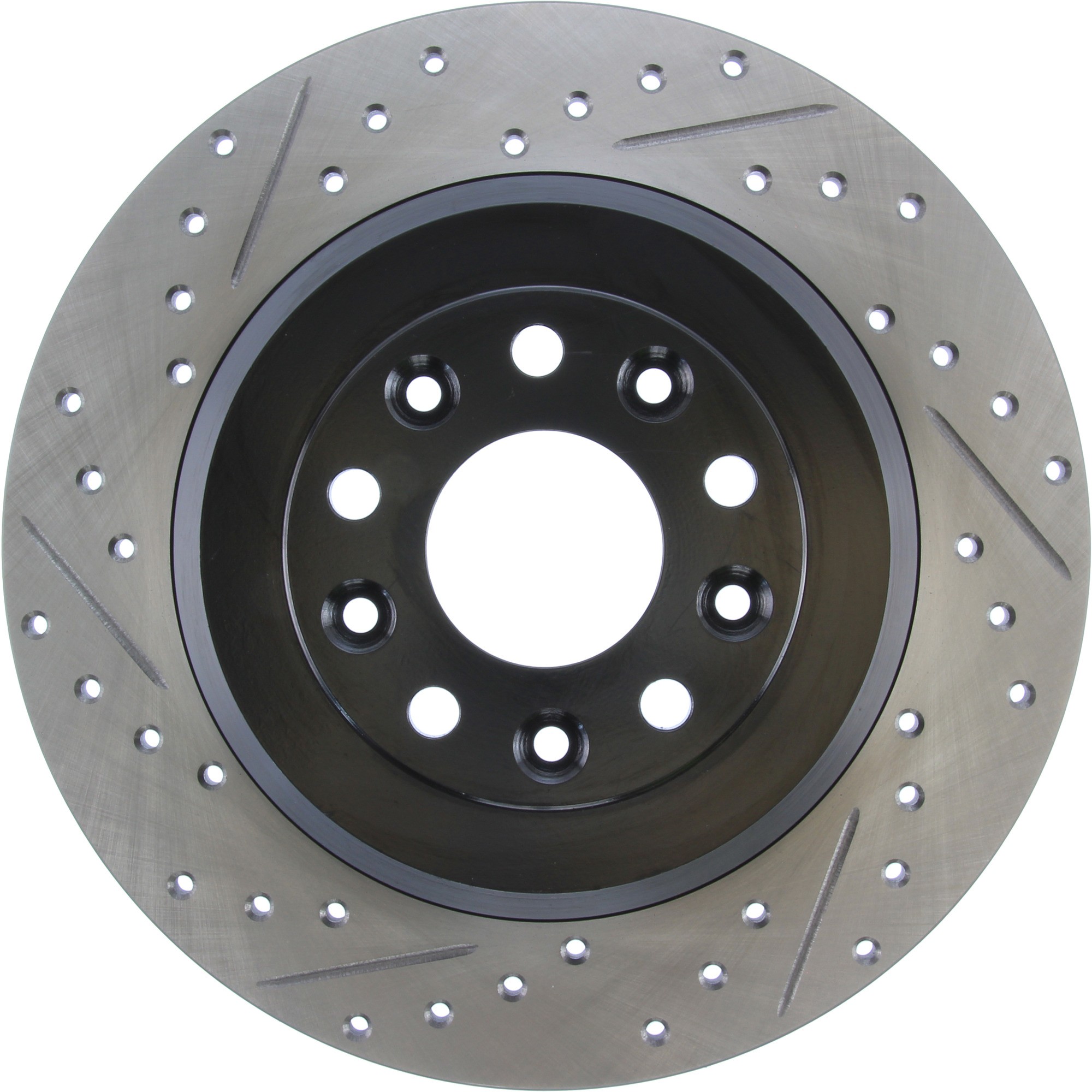 StopTech Sport Drilled & Slotted Brake Rotor; Rear Right