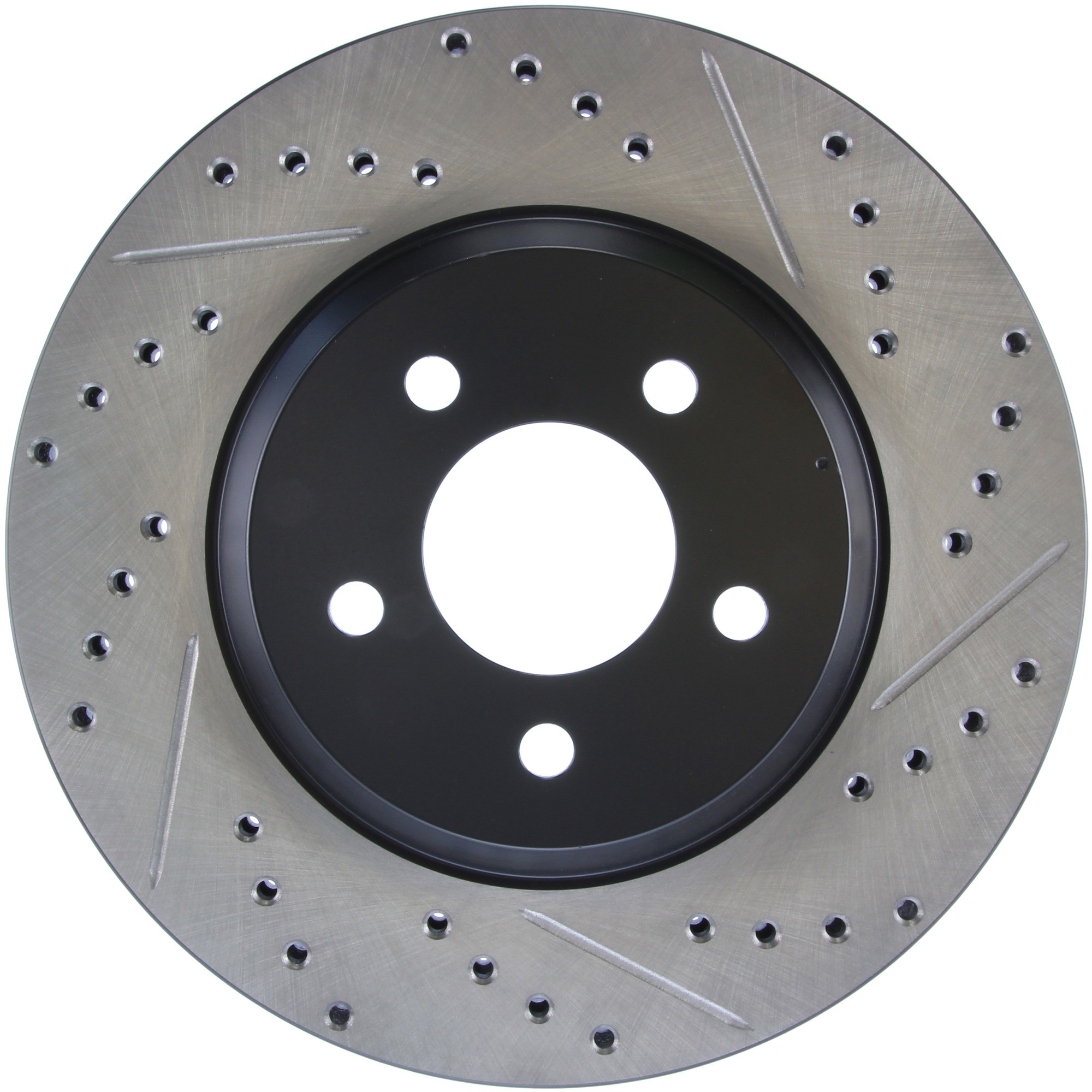 StopTech Sport Drilled & Slotted Brake Rotor; Front Left