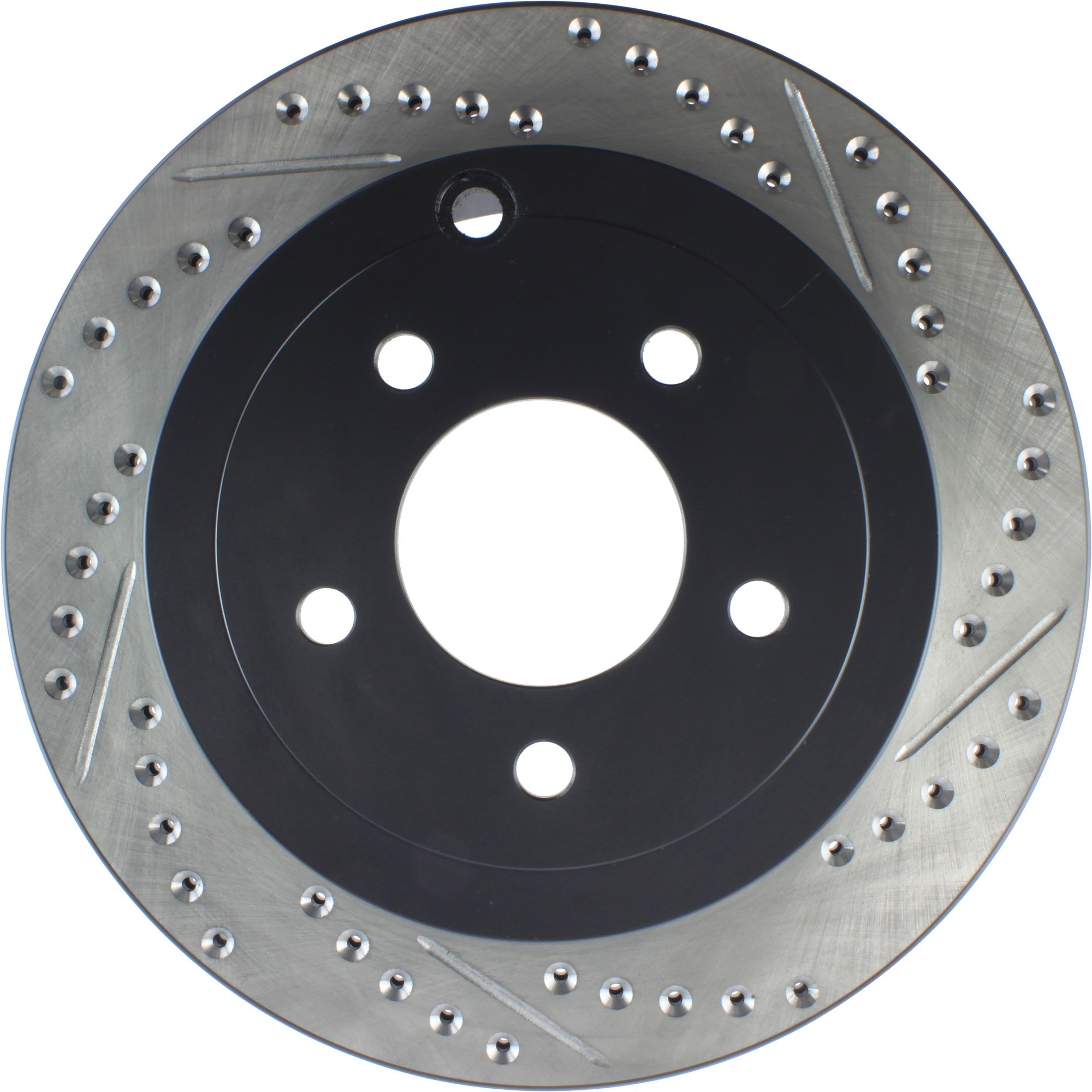 StopTech Sport Drilled & Slotted Brake Rotor; Rear Left