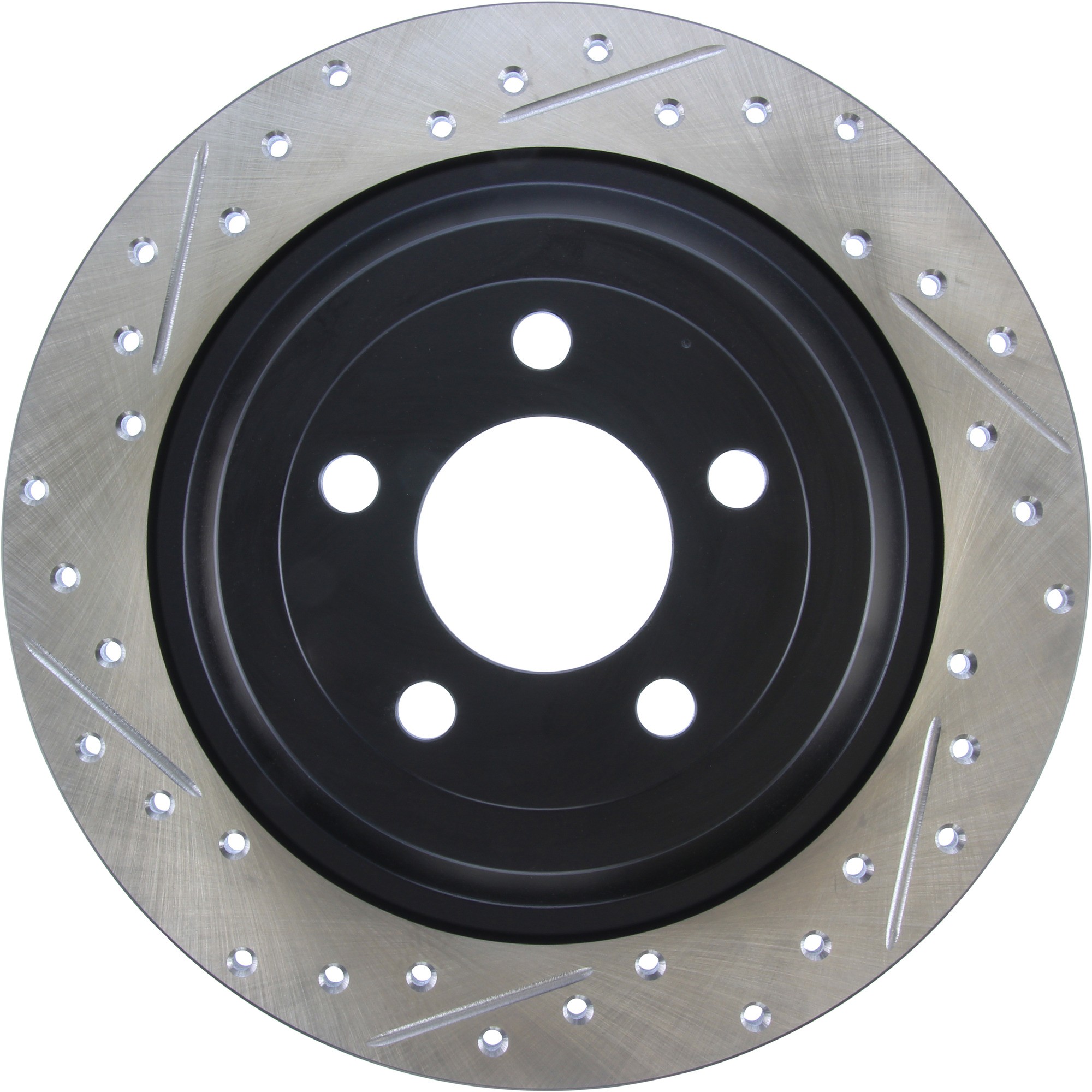 StopTech Sport Drilled & Slotted Brake Rotor; Rear Right