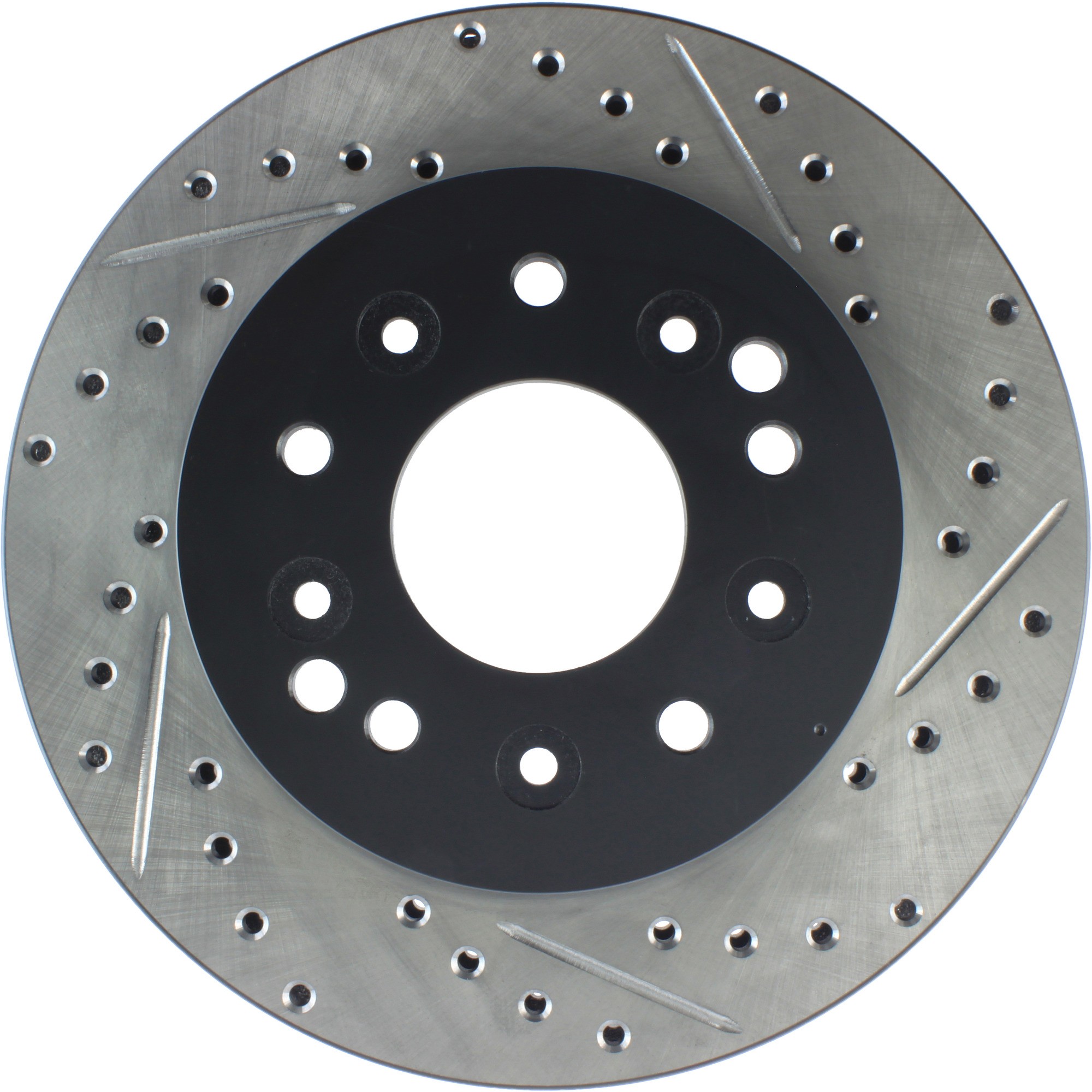 StopTech Sport Drilled & Slotted Brake Rotor; Front and Rear Left