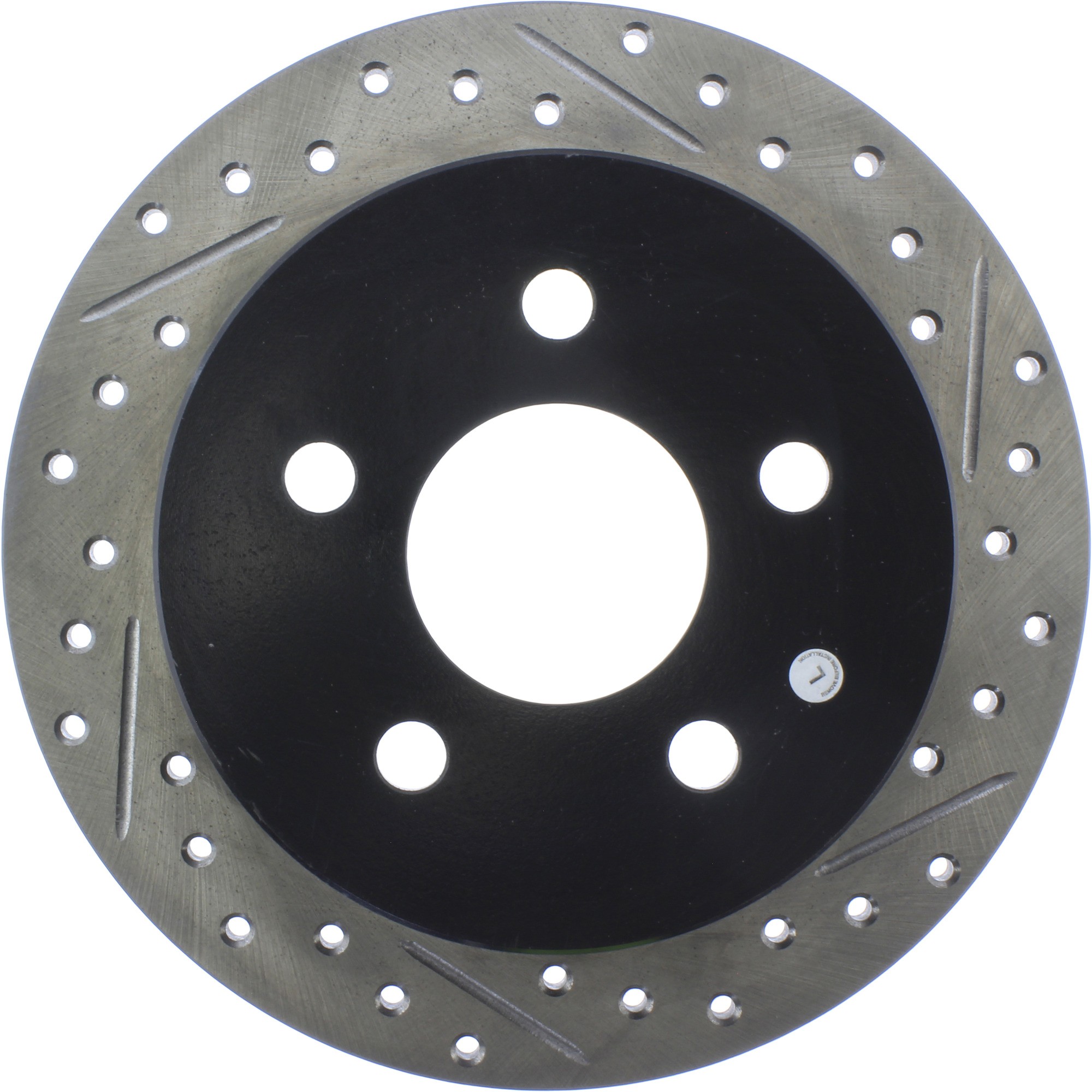 StopTech Sport Drilled & Slotted Brake Rotor; Rear Left