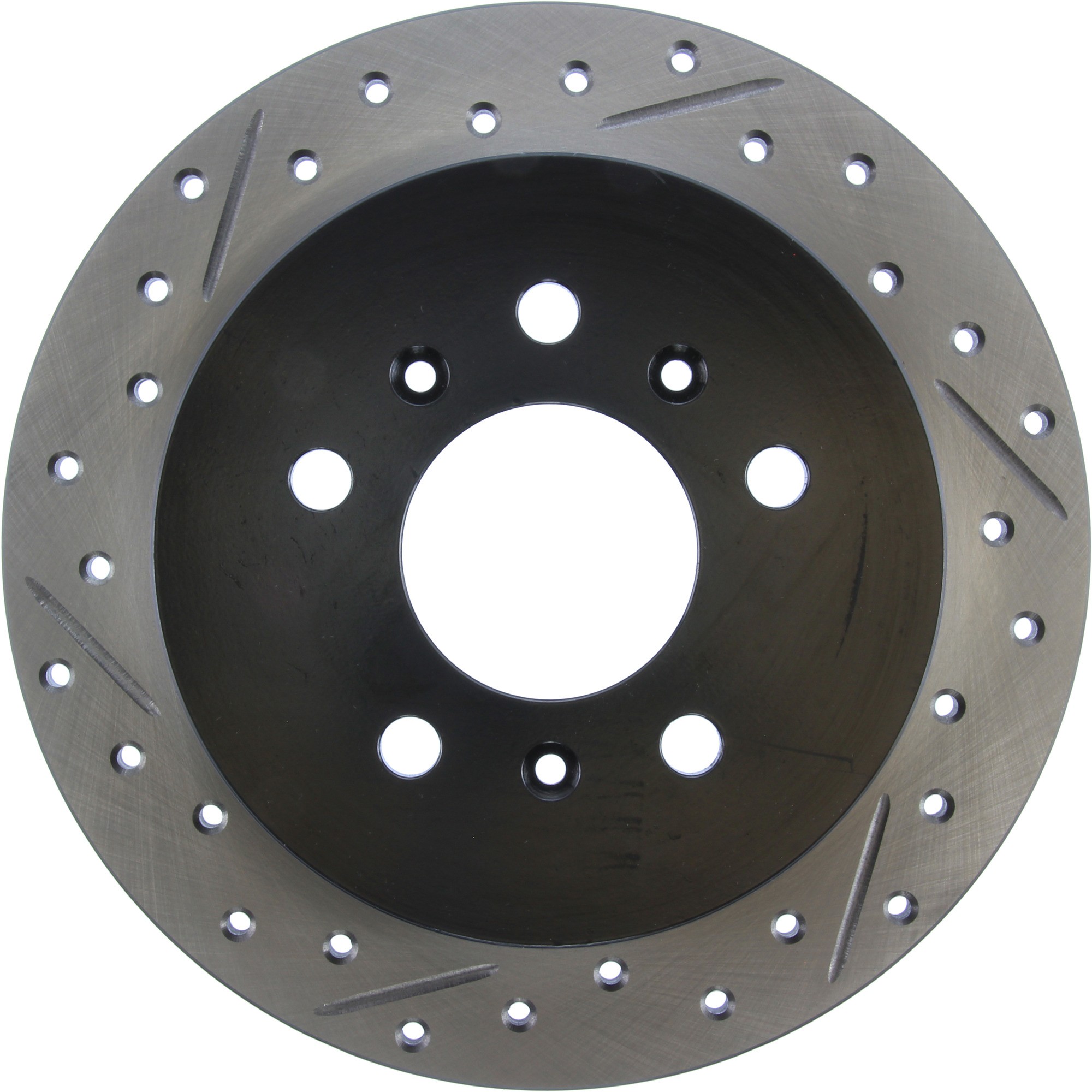 StopTech Sport Drilled & Slotted Brake Rotor; Rear Right