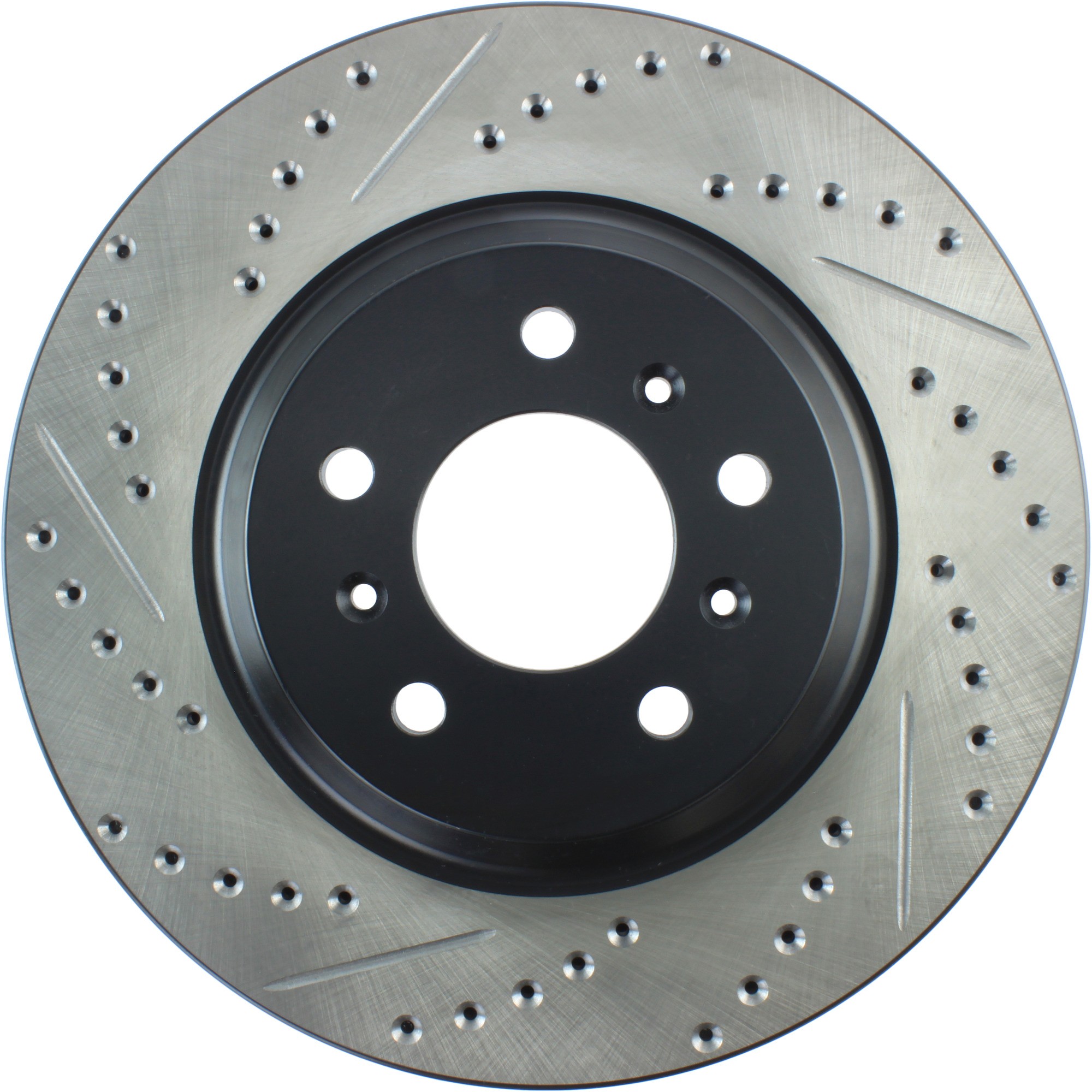 StopTech Sport Drilled & Slotted Brake Rotor; Front Right