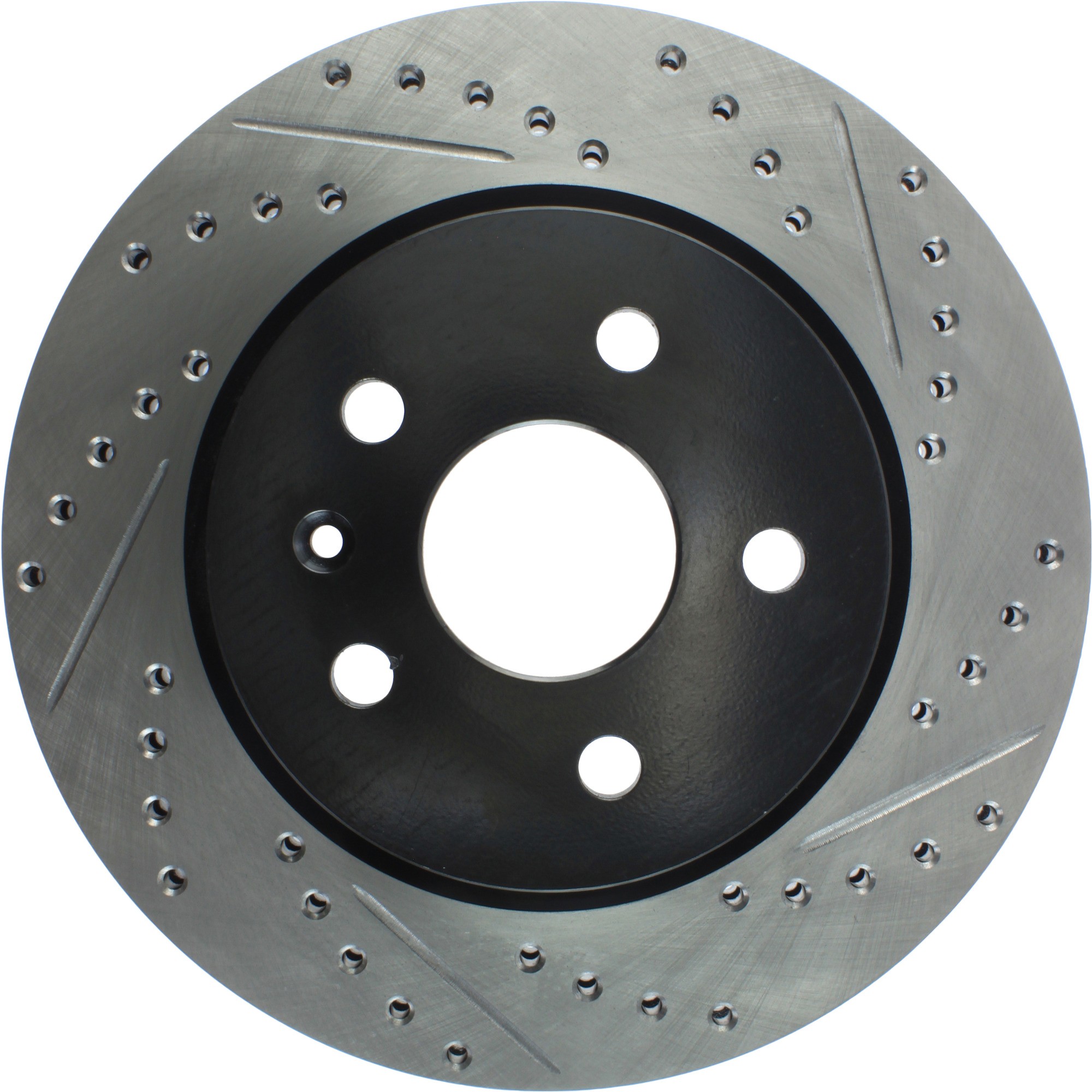 StopTech Sport Drilled & Slotted Brake Rotor; Rear Left