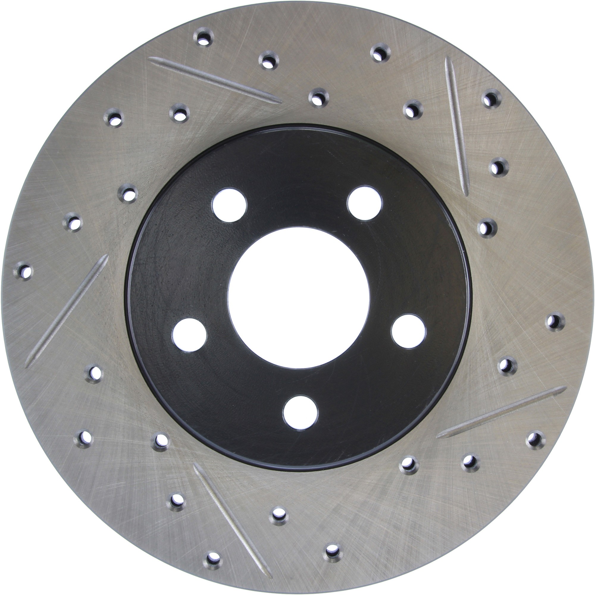 StopTech Sport Drilled & Slotted Brake Rotor; Front Left