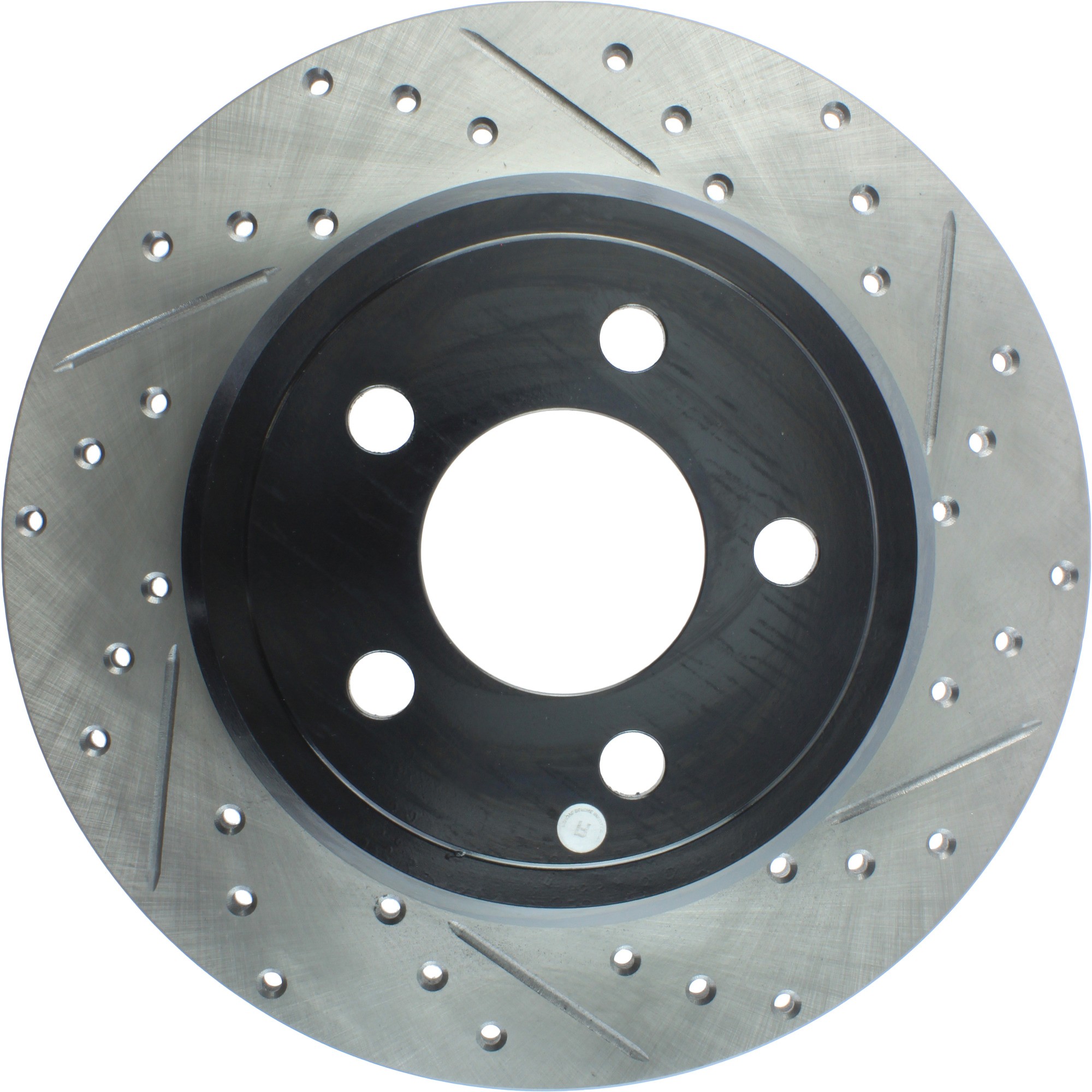 StopTech Sport Drilled & Slotted Brake Rotor; Rear Left