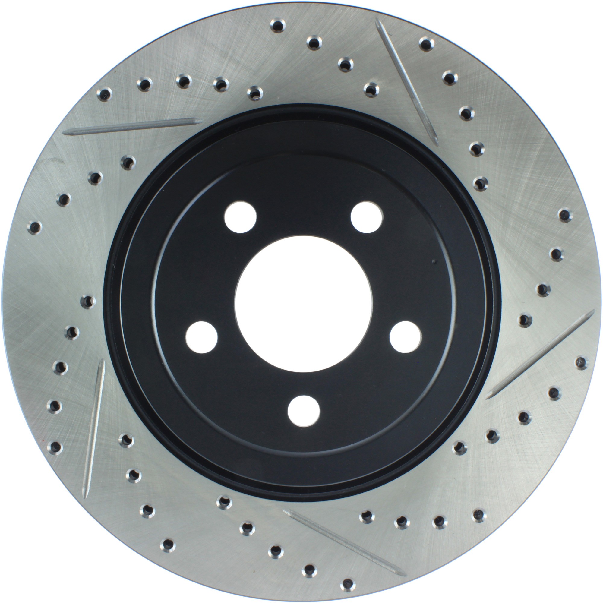 StopTech Sport Drilled & Slotted Brake Rotor; Front Left