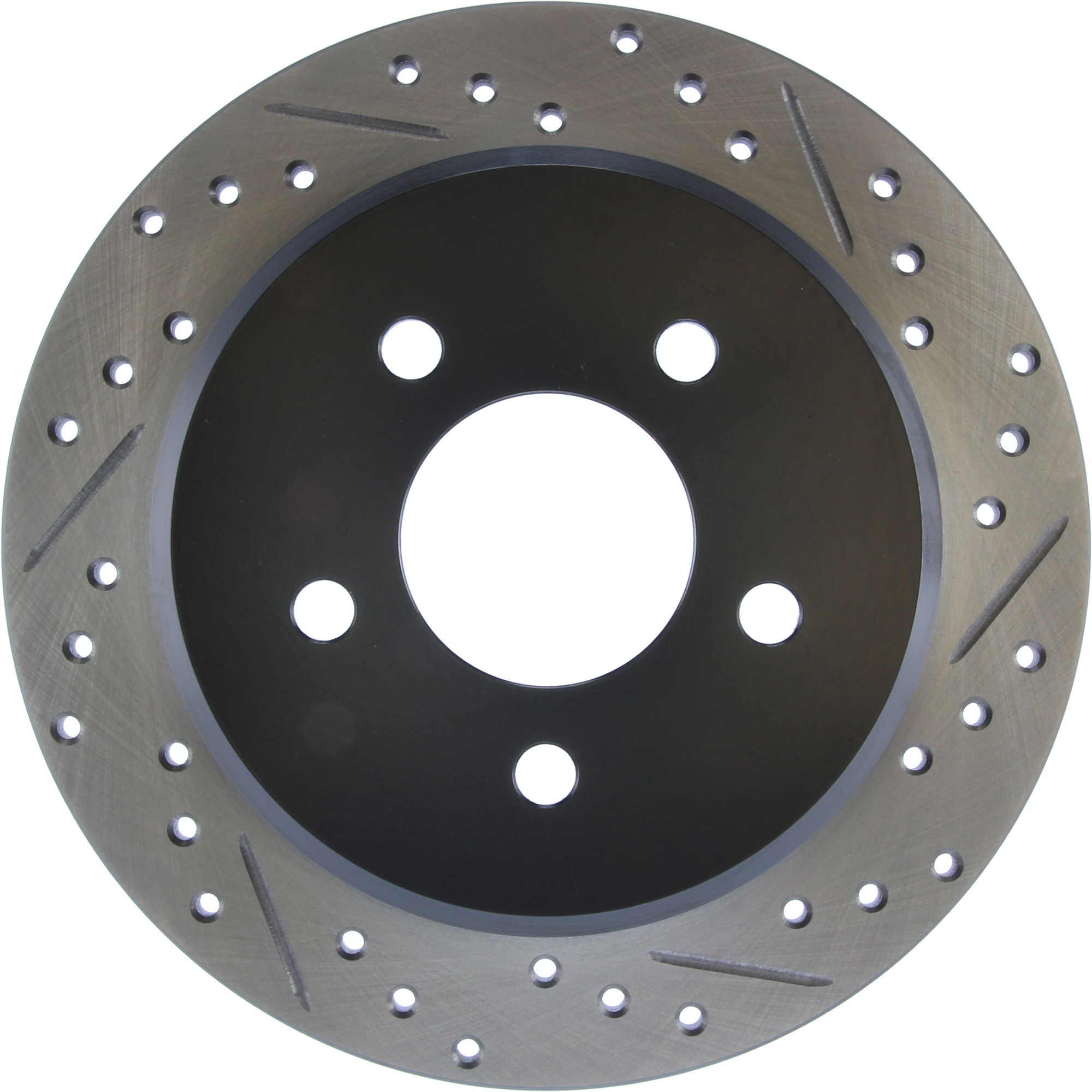 StopTech Sport Drilled & Slotted Brake Rotor; Rear Left