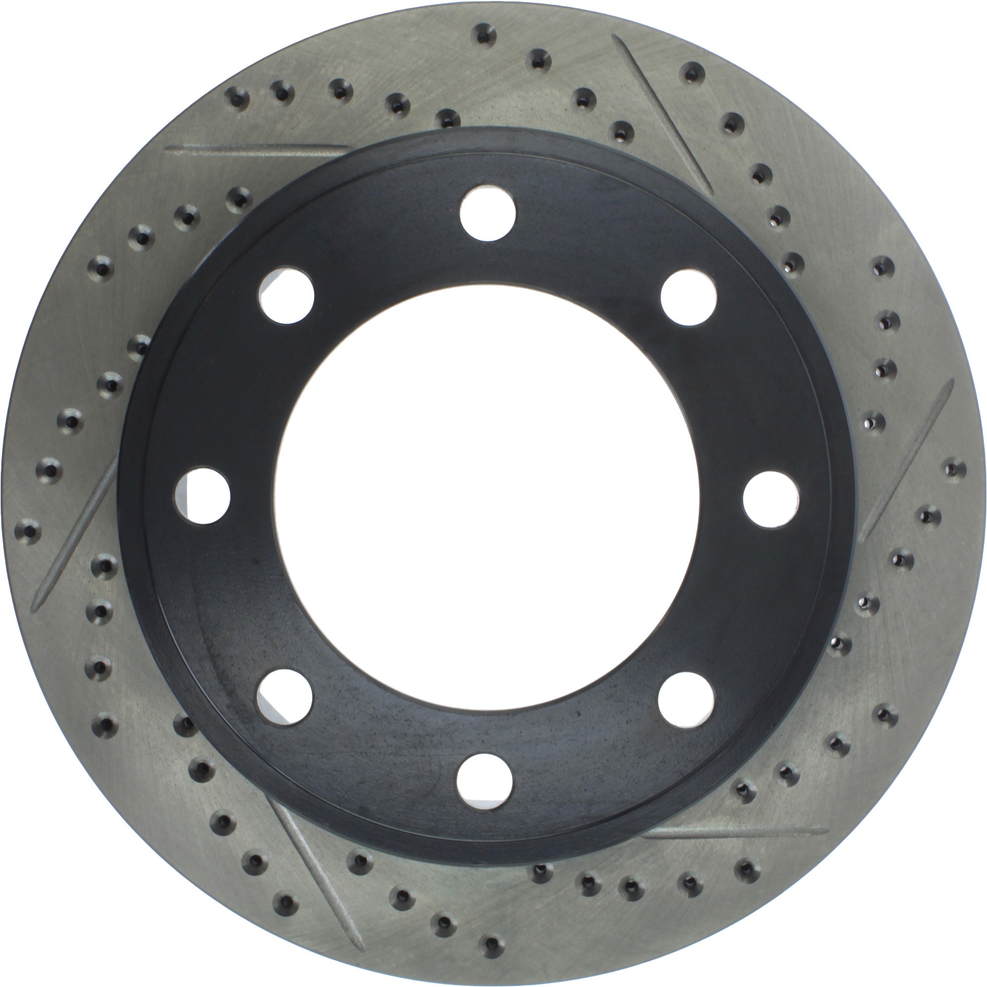 StopTech Sport Drilled & Slotted Brake Rotor; Rear Left