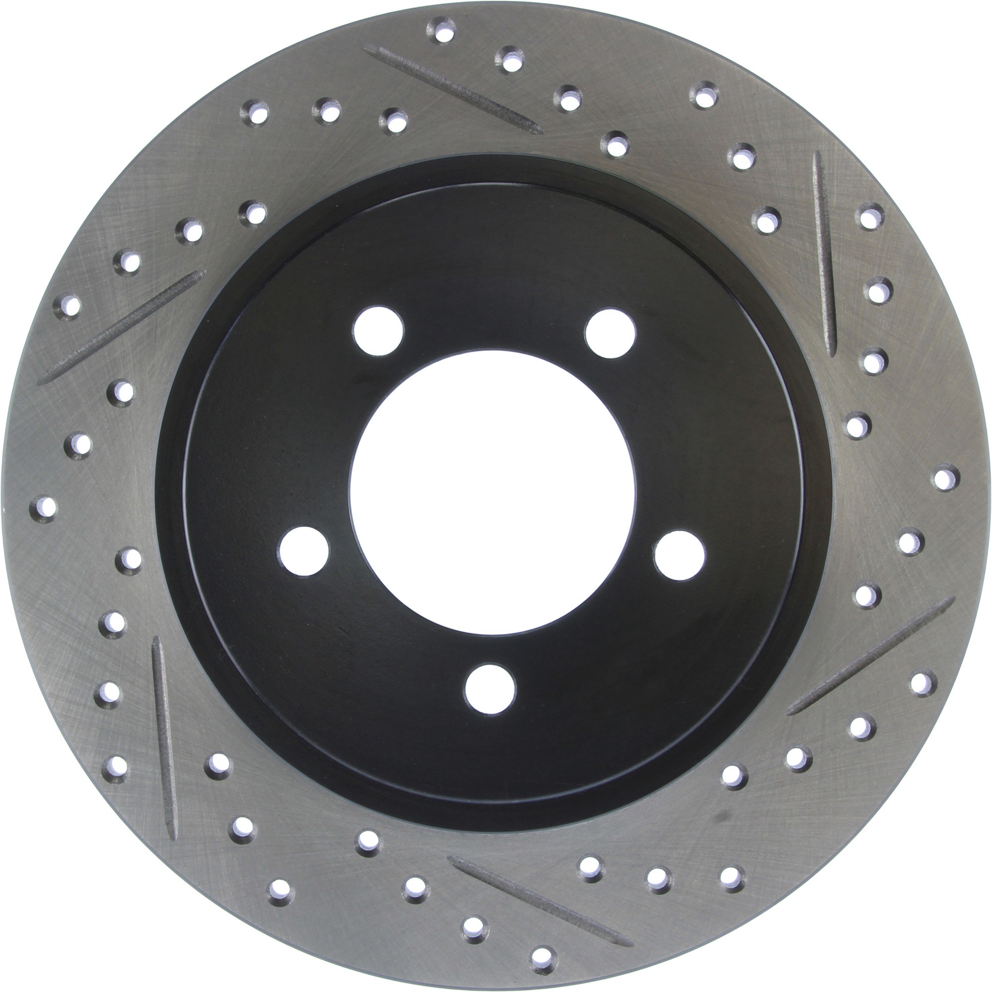 StopTech Sport Drilled & Slotted Brake Rotor; Rear Left
