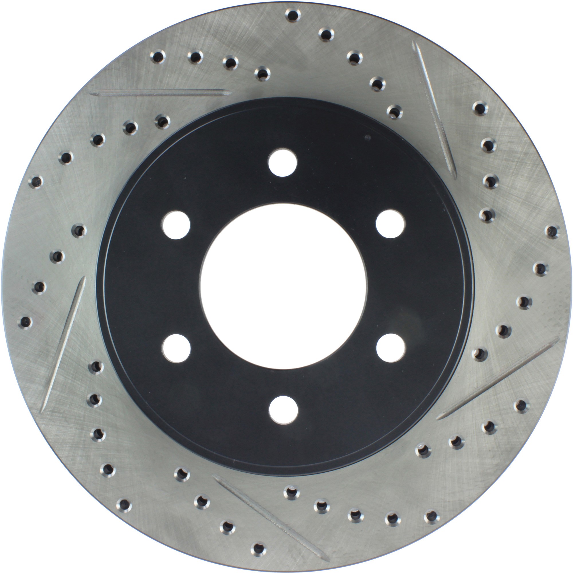 StopTech Sport Drilled & Slotted Brake Rotor; Front Left