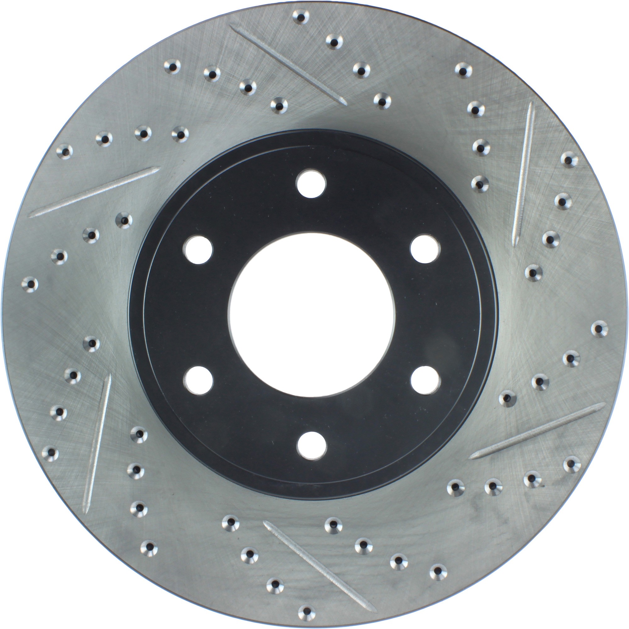 StopTech Sport Drilled & Slotted Brake Rotor; Front Left