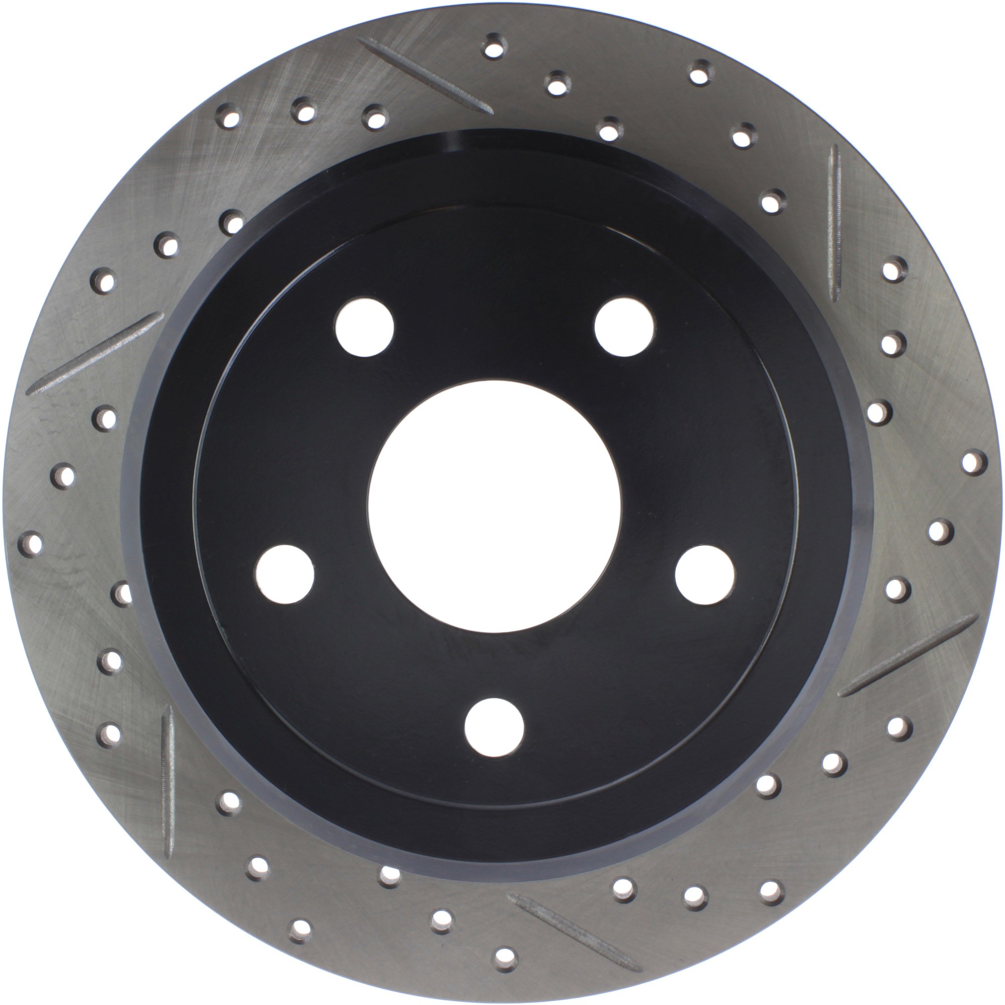 StopTech Sport Drilled & Slotted Brake Rotor; Rear Left