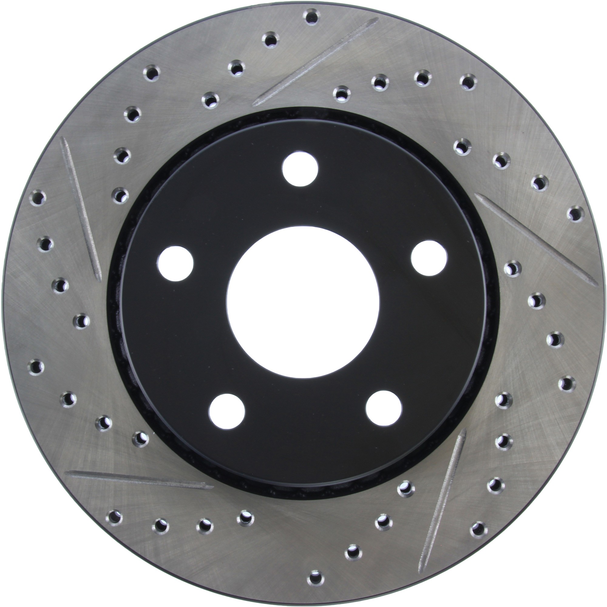 StopTech Sport Drilled & Slotted Brake Rotor; Front Right