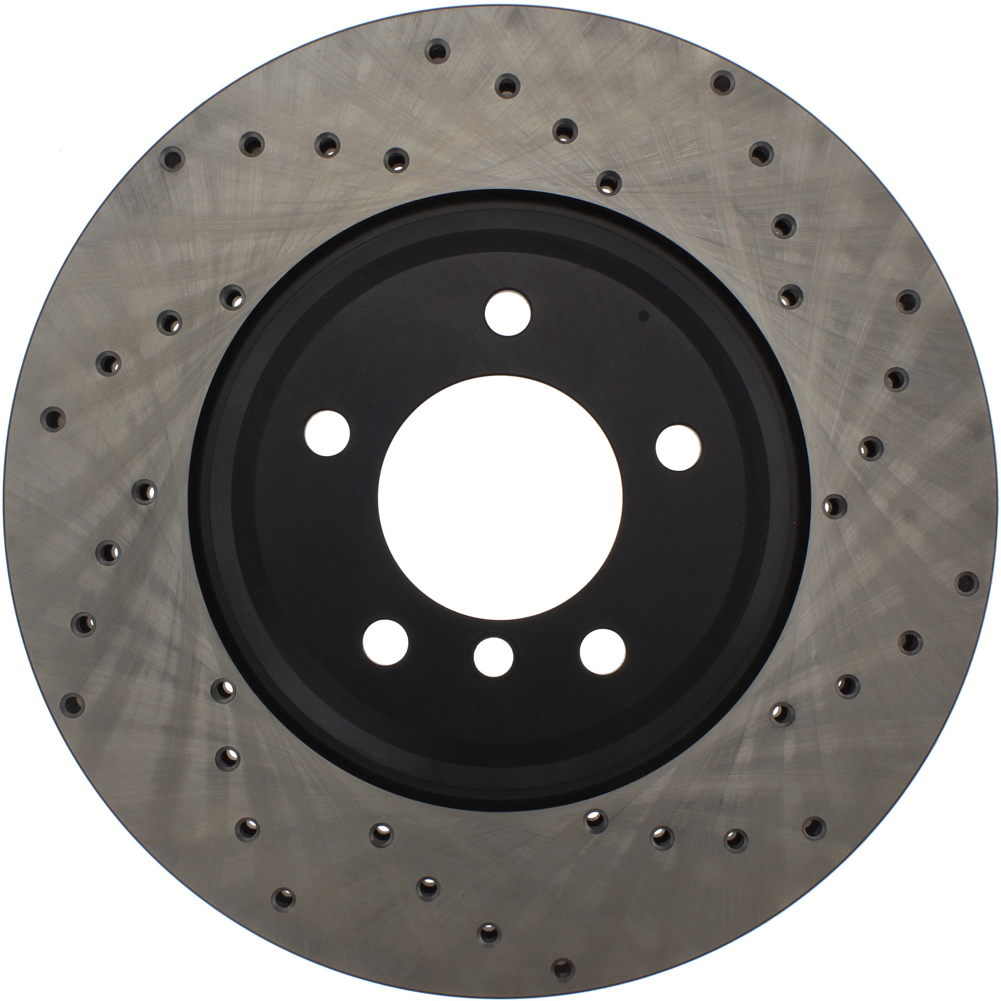 StopTech Sport Cross Drilled Brake Rotor; Front Left