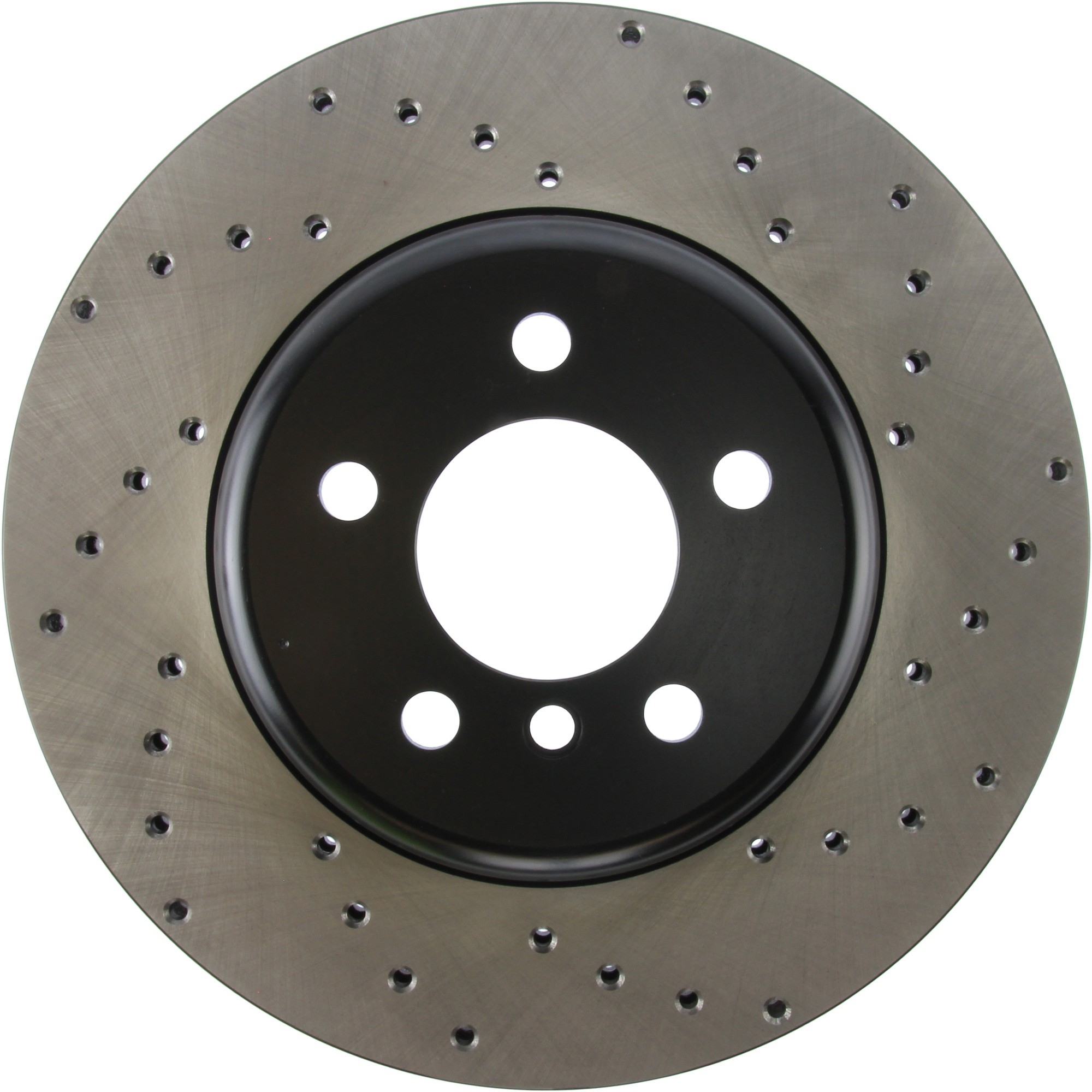 StopTech Sport Cross Drilled Brake Rotor; Rear Left