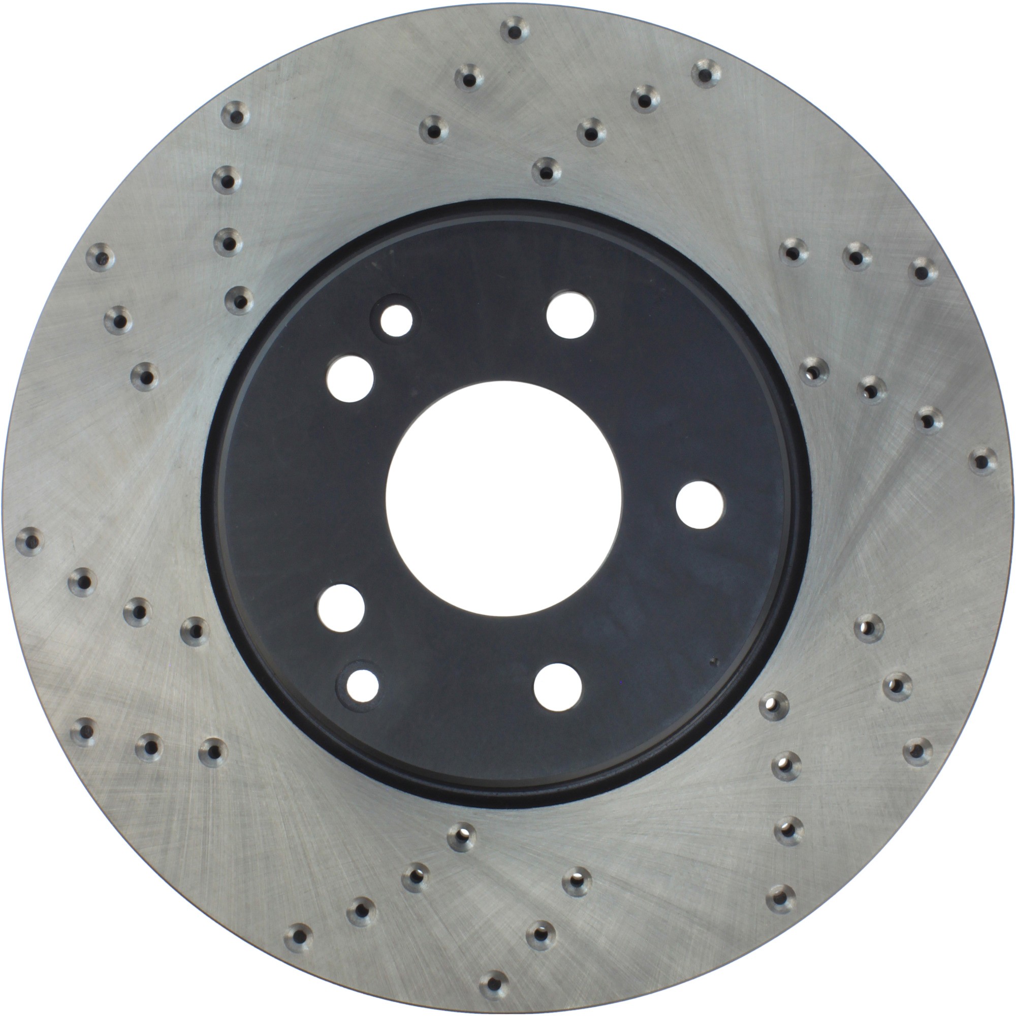 StopTech Sport Cross Drilled Brake Rotor; Front Right