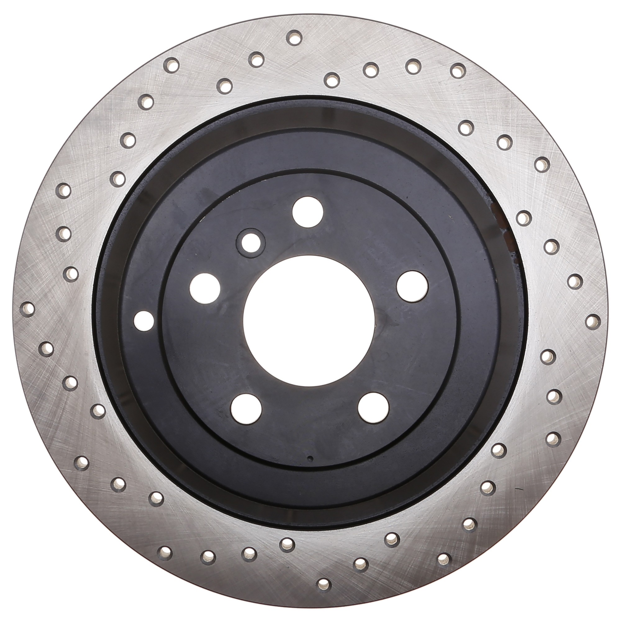 StopTech Sport Cross Drilled Brake Rotor; Rear Right