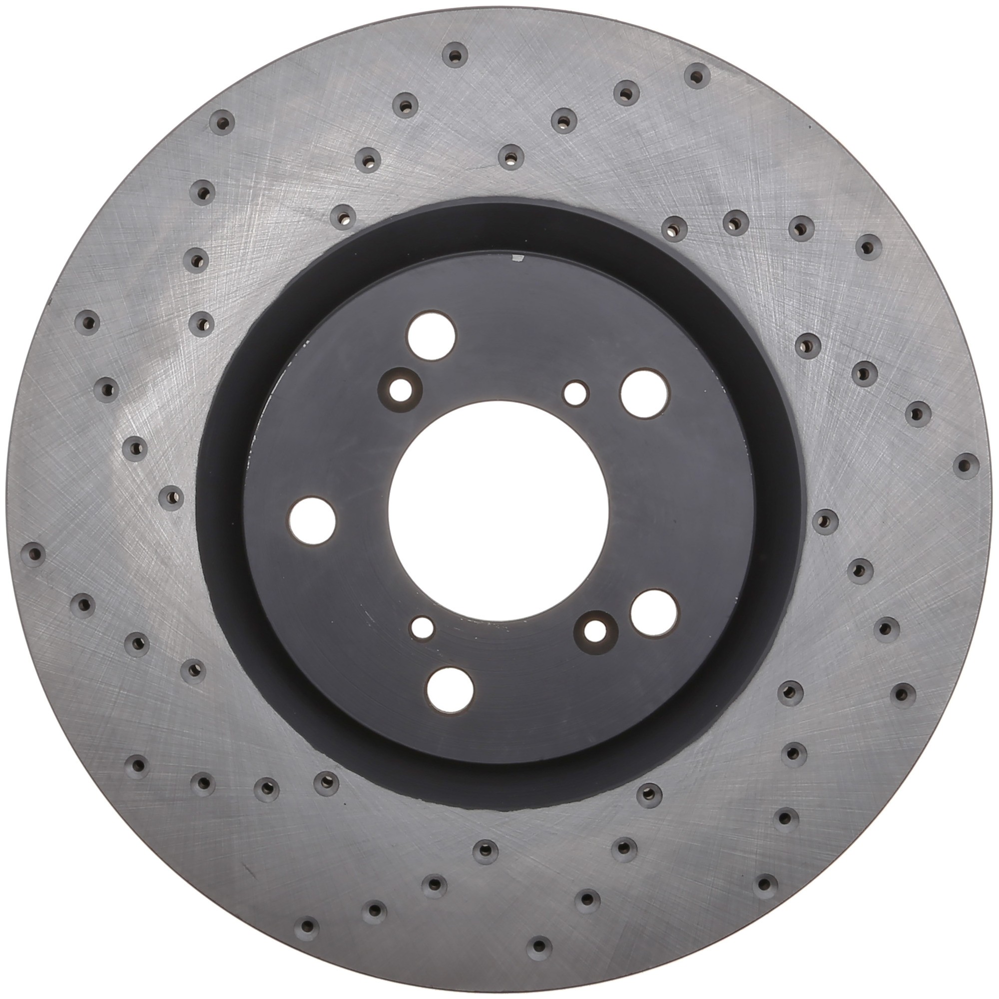 StopTech Sport Cross Drilled Brake Rotor; Front Right