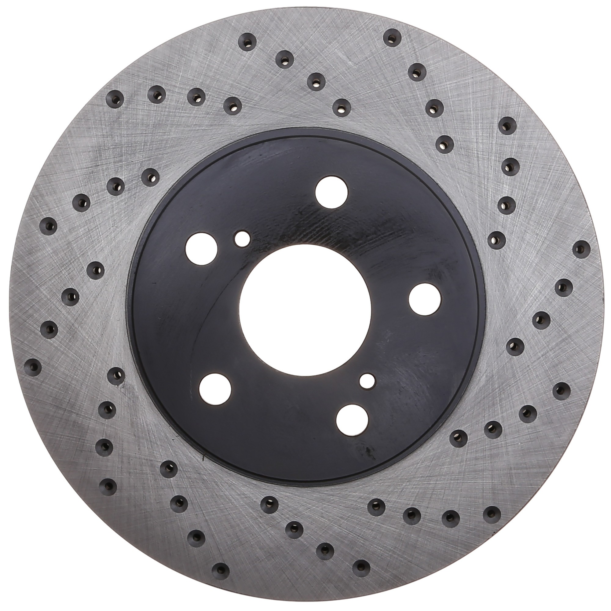 StopTech Sport Cross Drilled Brake Rotor; Front Left