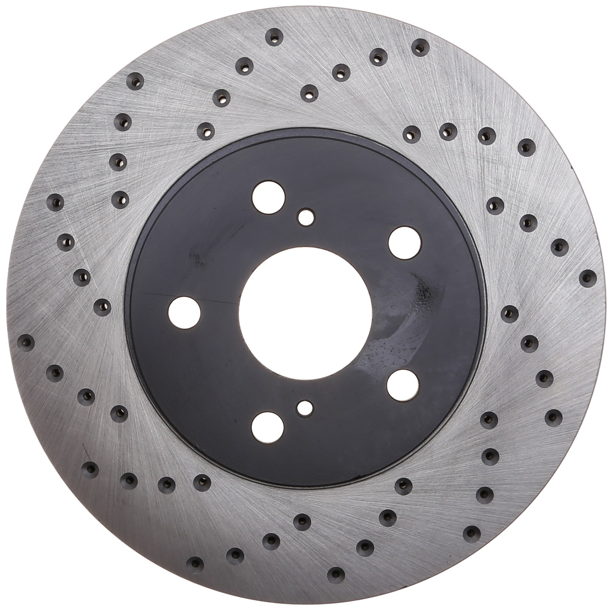 StopTech Sport Cross Drilled Brake Rotor; Front Right