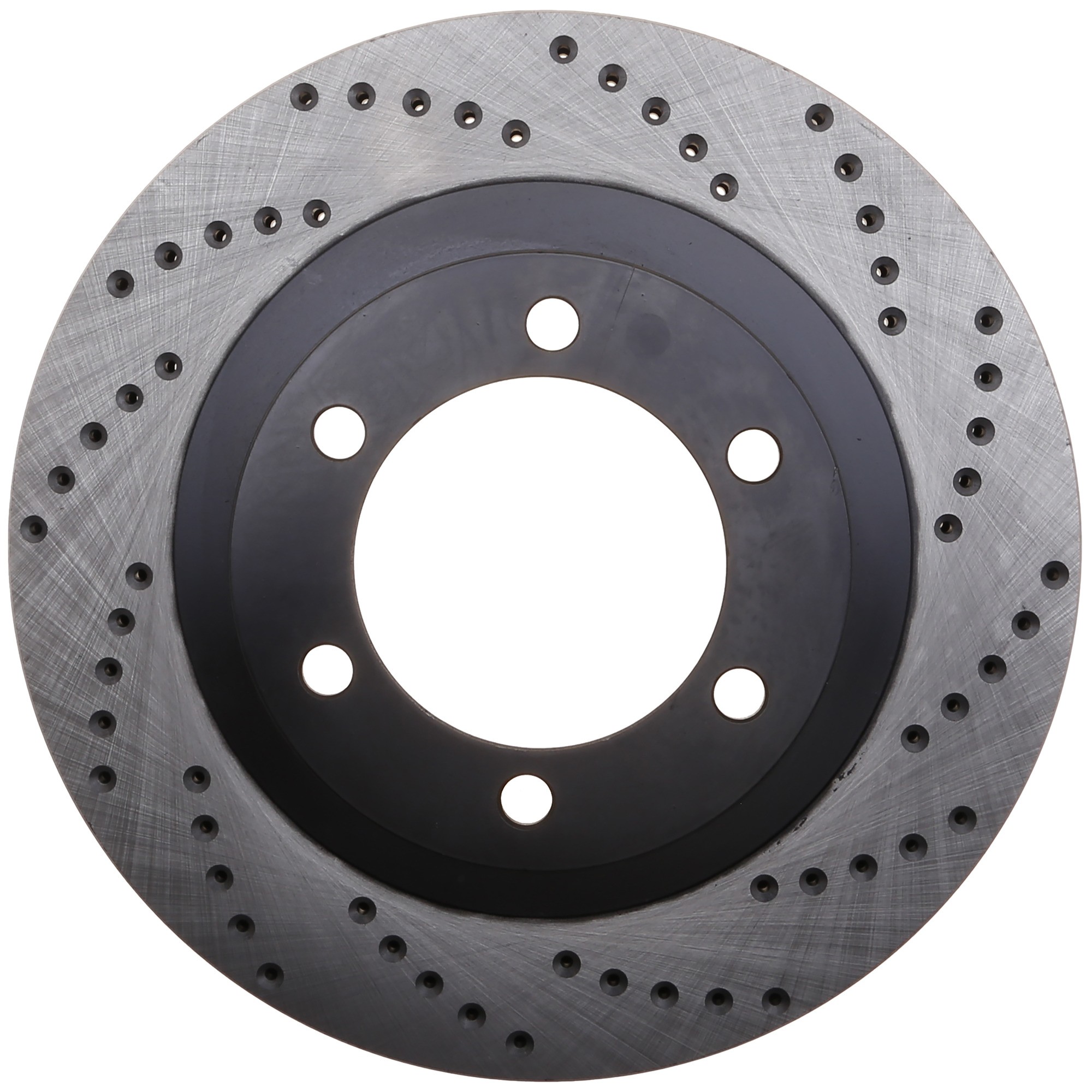StopTech Sport Cross Drilled Brake Rotor; Front Left