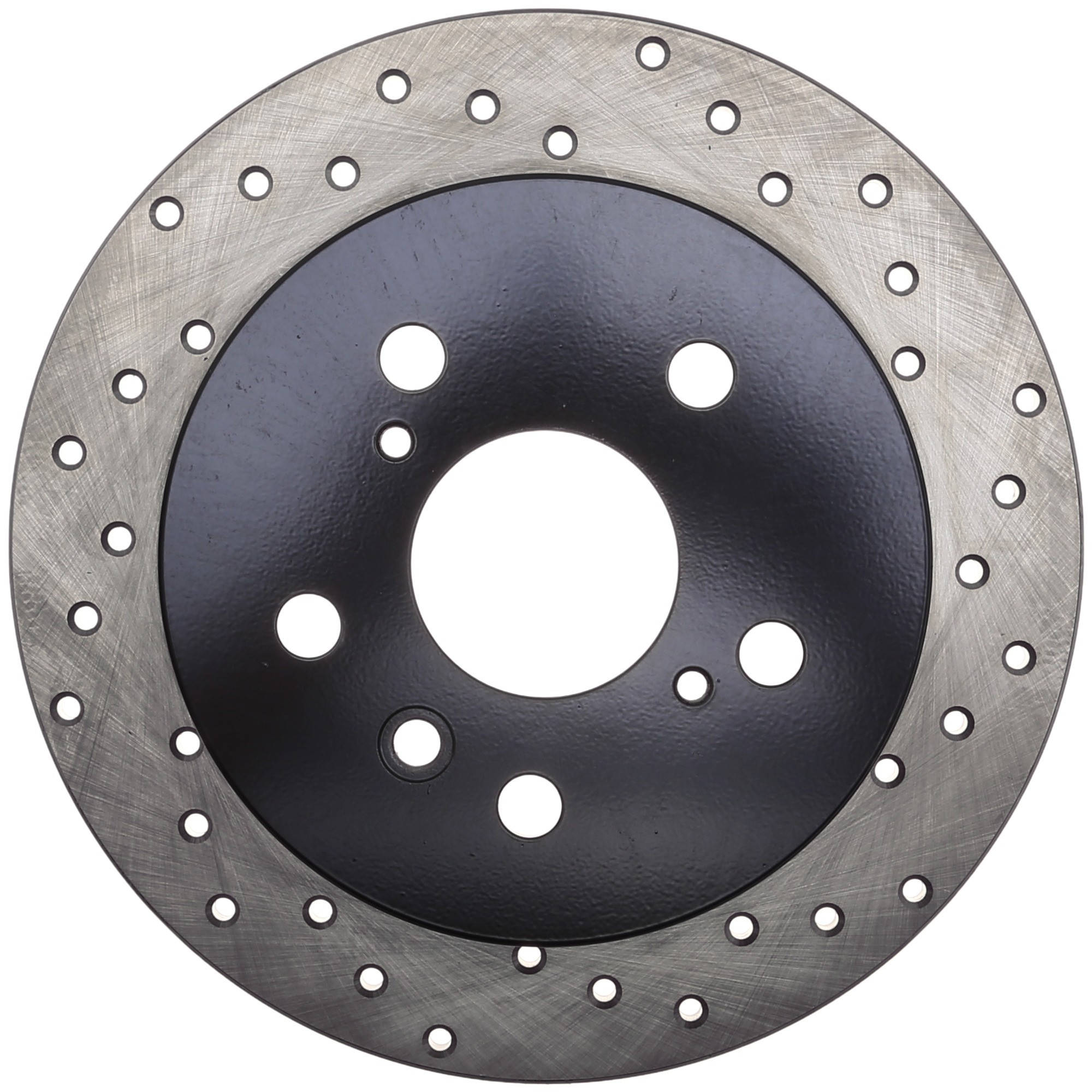 StopTech Sport Cross Drilled Brake Rotor; Rear Left