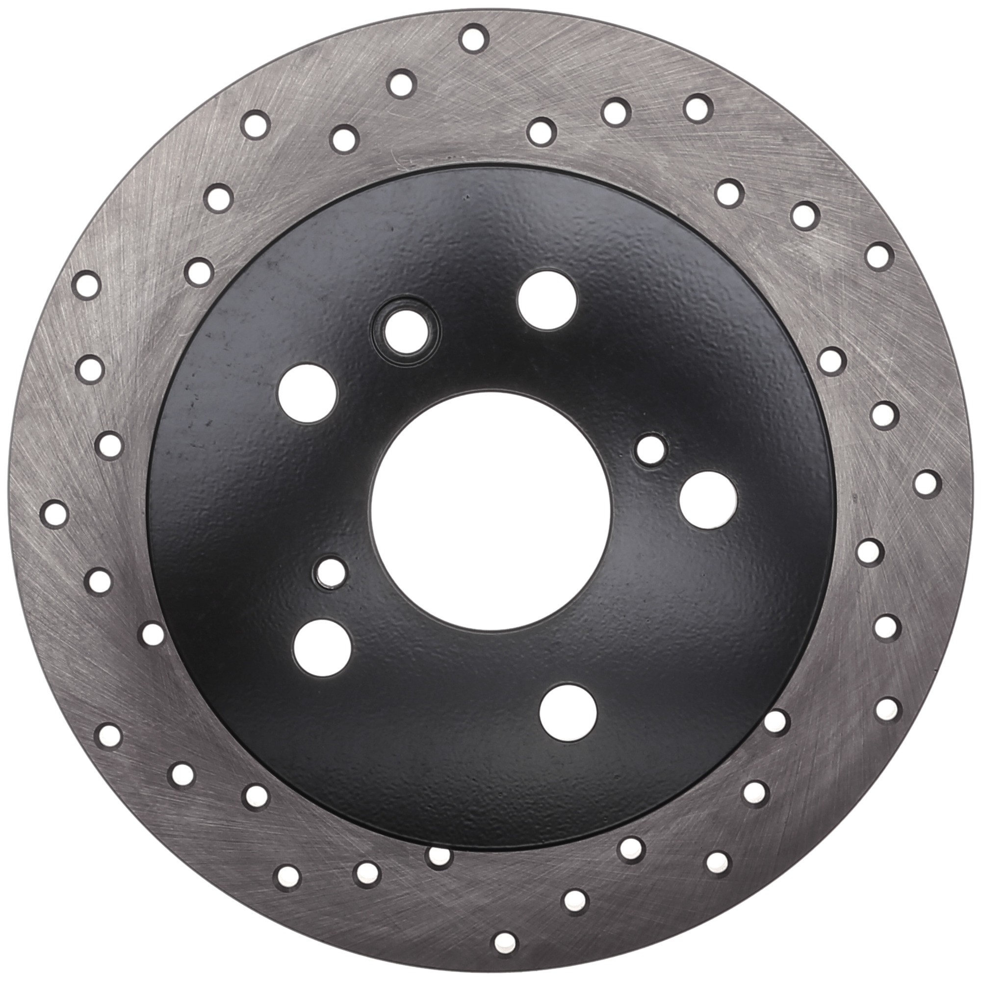 StopTech Sport Cross Drilled Brake Rotor; Rear Right