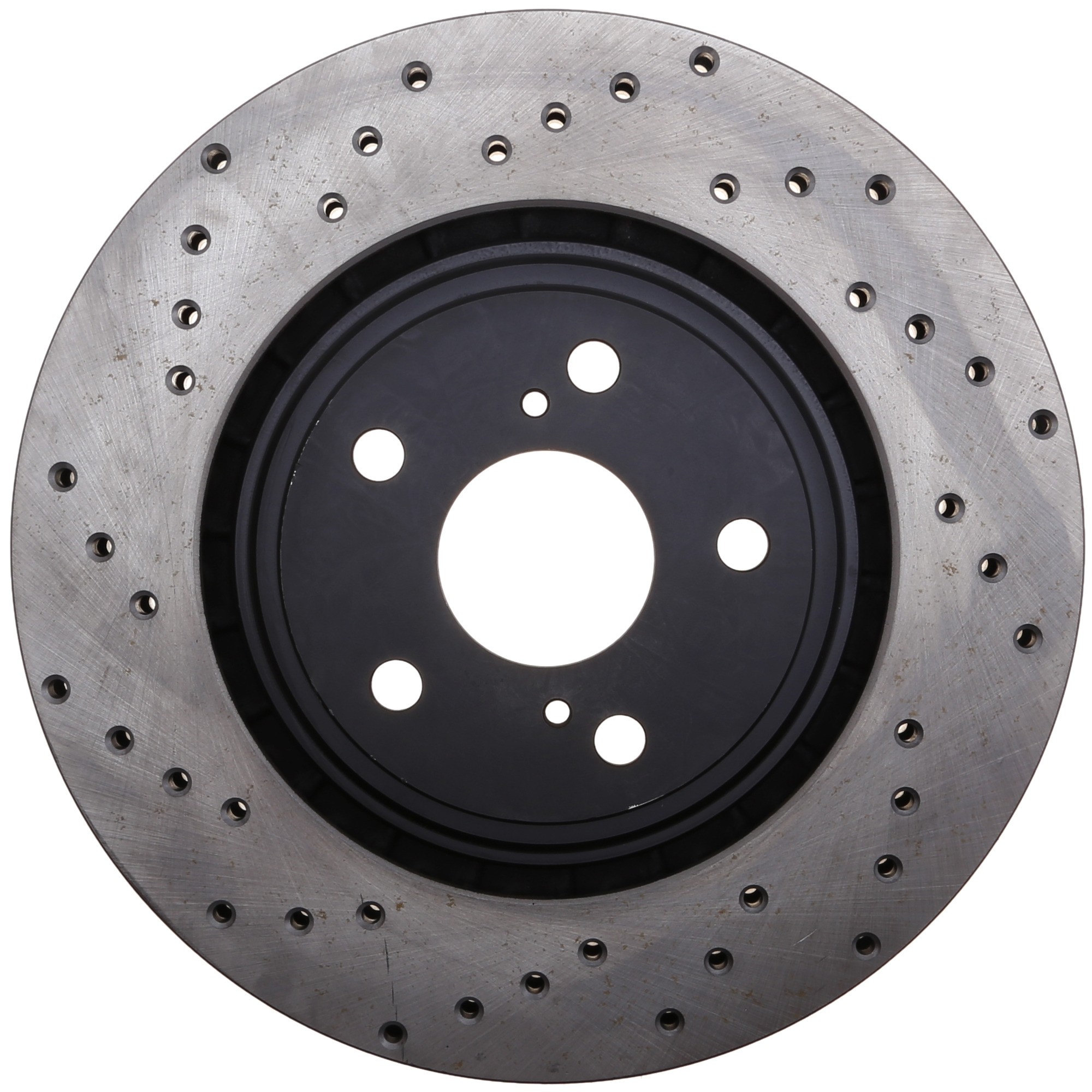 StopTech Sport Cross Drilled Brake Rotor; Front Right