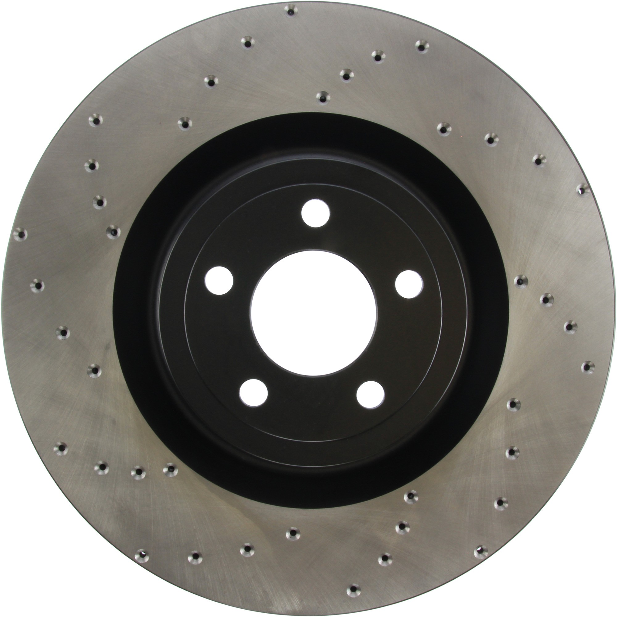 StopTech Sport Cross Drilled Brake Rotor; Front Right