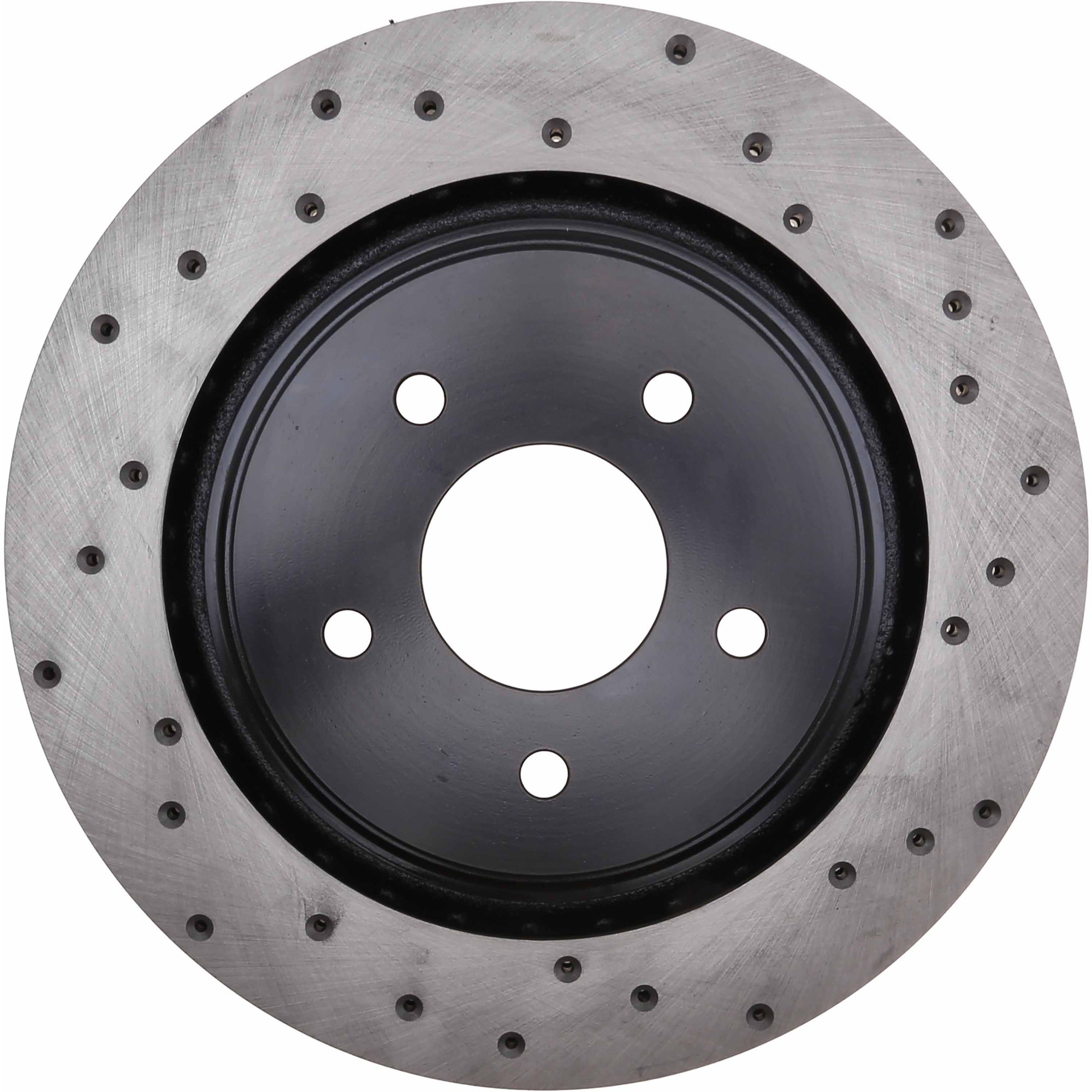 StopTech Sport Cross Drilled Brake Rotor; Rear Left