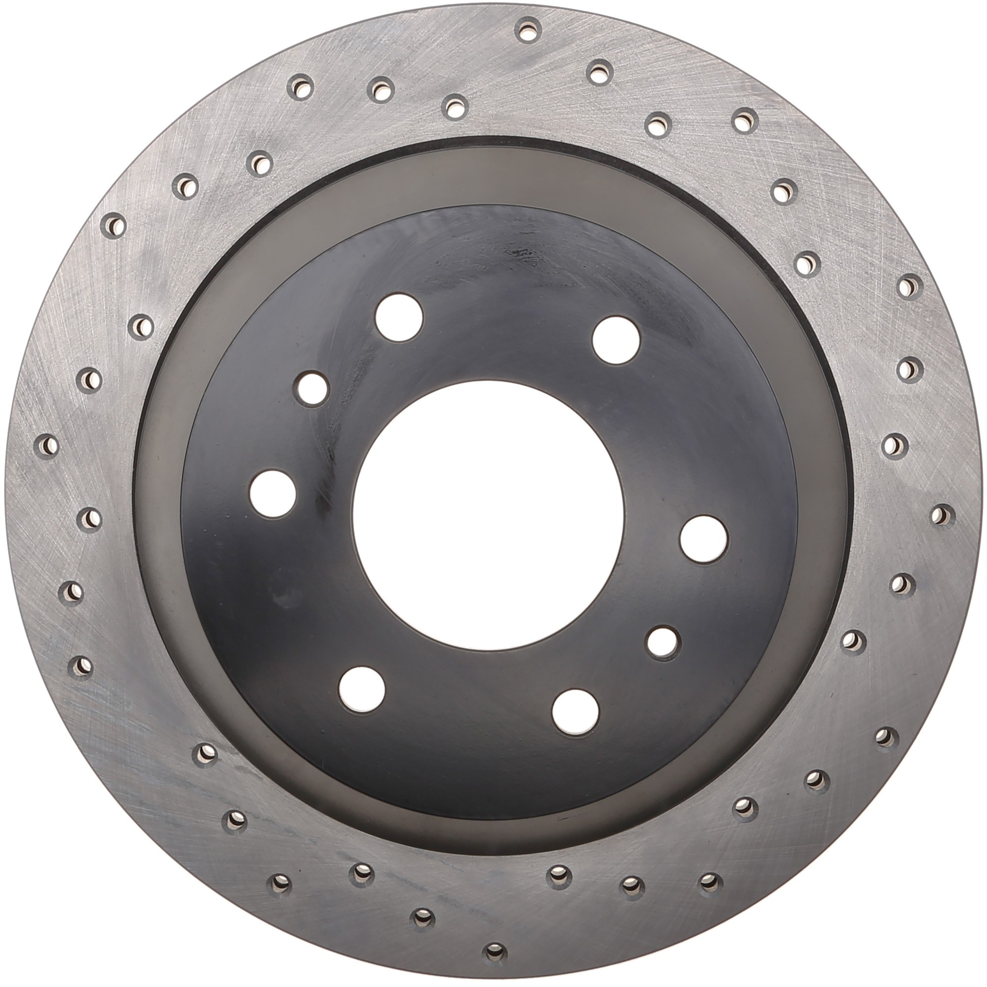 StopTech Sport Cross Drilled Brake Rotor; Rear Left