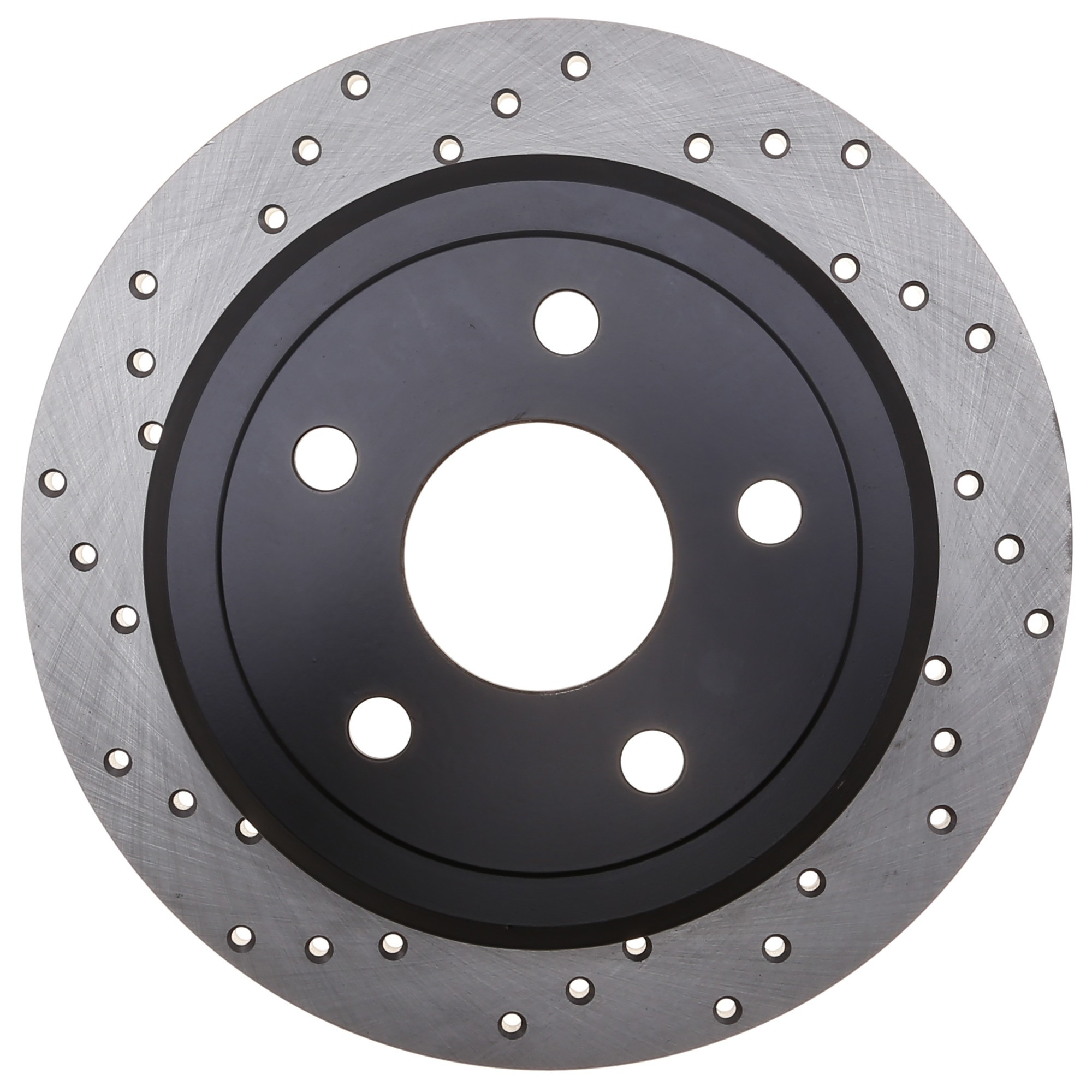 StopTech Sport Cross Drilled Brake Rotor; Rear Right