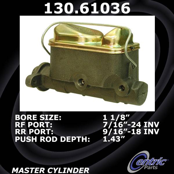Centric Premium Brake Master Cylinder