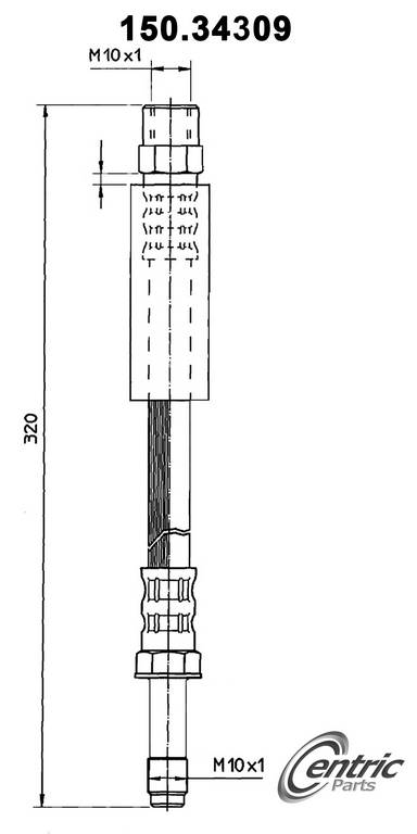 Centric Brake Hose