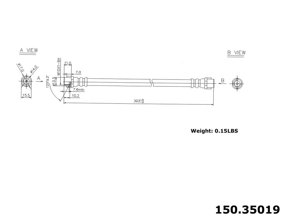 Centric Brake Hose